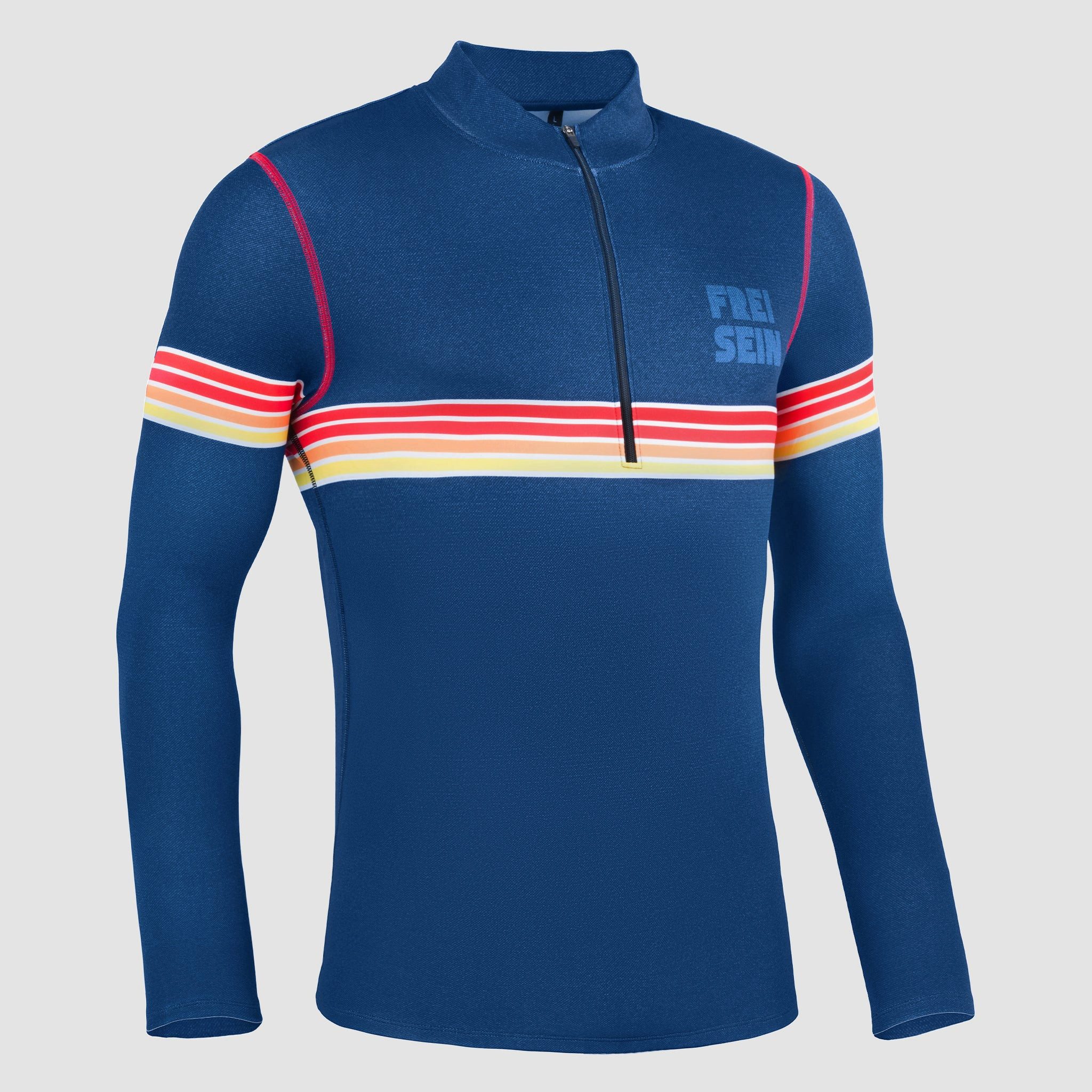 Freisein Project Funktionsshirt StripeLess Angeraute Innenseite für extra Wärme