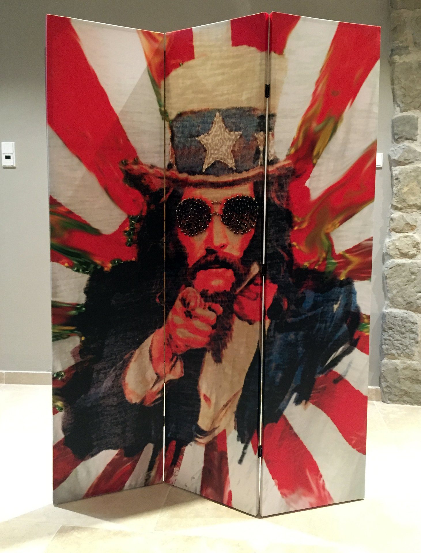 Grasekamp Balkonsichtschutz Paravent 3tlg.