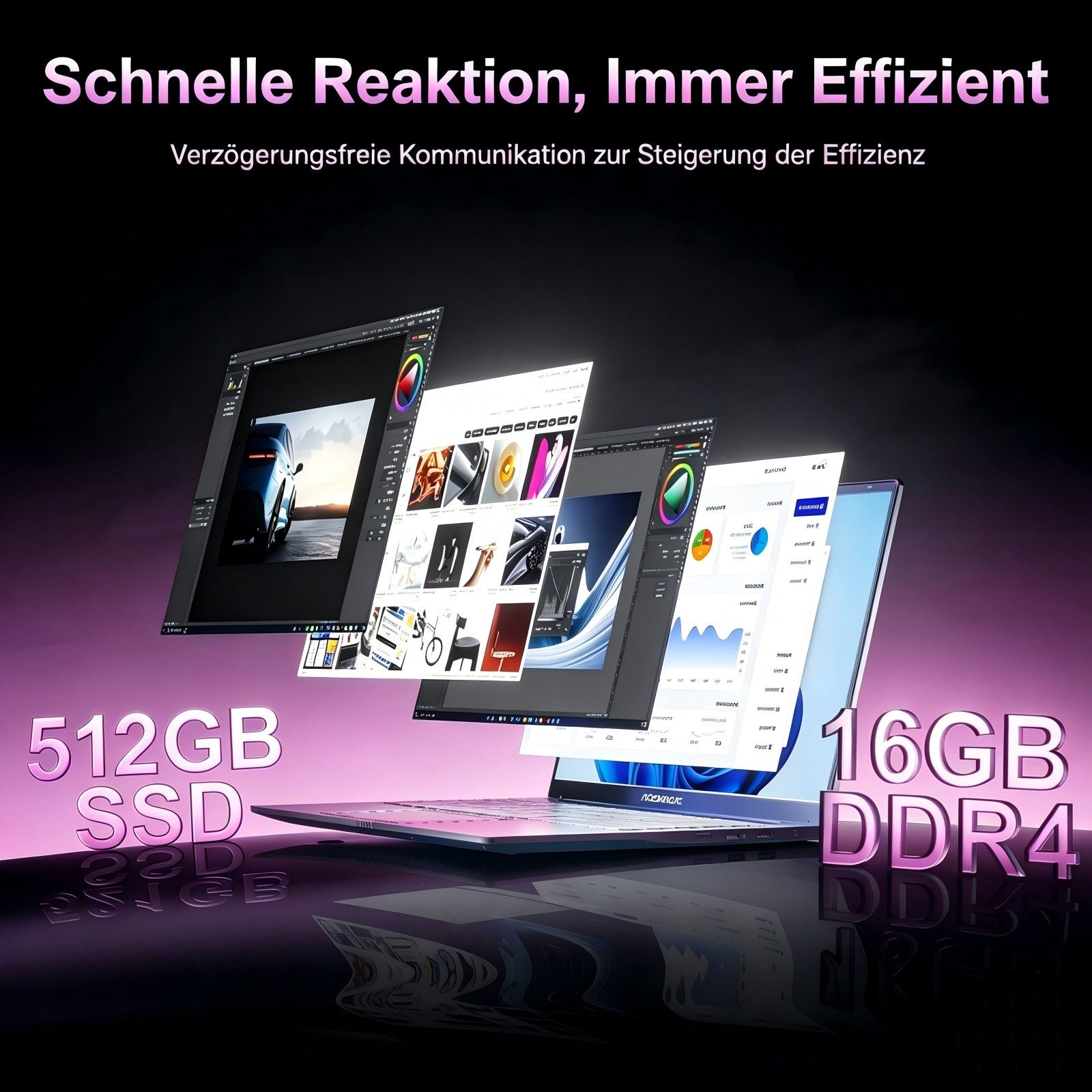 ACEMAGIC 15,6 Zoll, AMD Ryzen 5/Ryzen7,16 GB DDR4, 512GB/1TB SSD, gaming Notebook (35,74 cm/15,6 Zoll, AMD R5 7430U AMD Ryzen 5 7430U, AMD Radeon Graphics, 16 GB, 512 GB SSD, bis zu 4.3GHz, AMD Radeon Graphics, 512GB SSD, WiFi6, BT5.2,HDMI)
