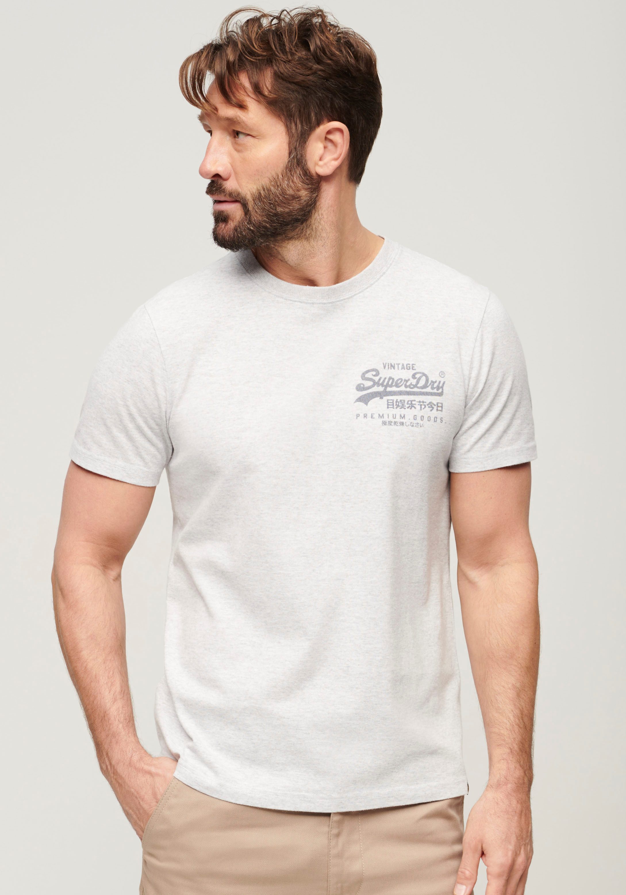 T-shirt Superdry Vintage Overdye Printed Hommes
