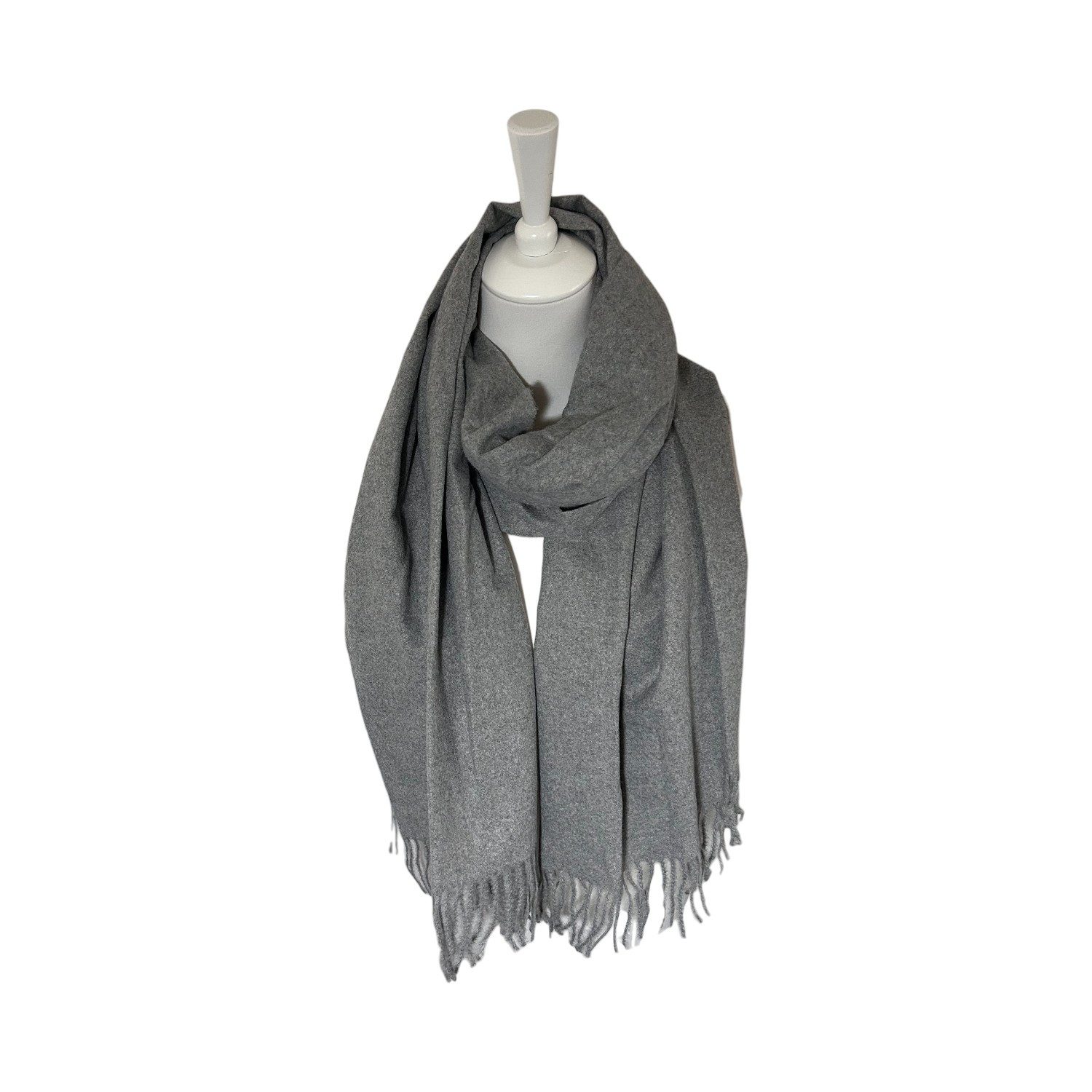 Schal Winter Damen Fransenschal