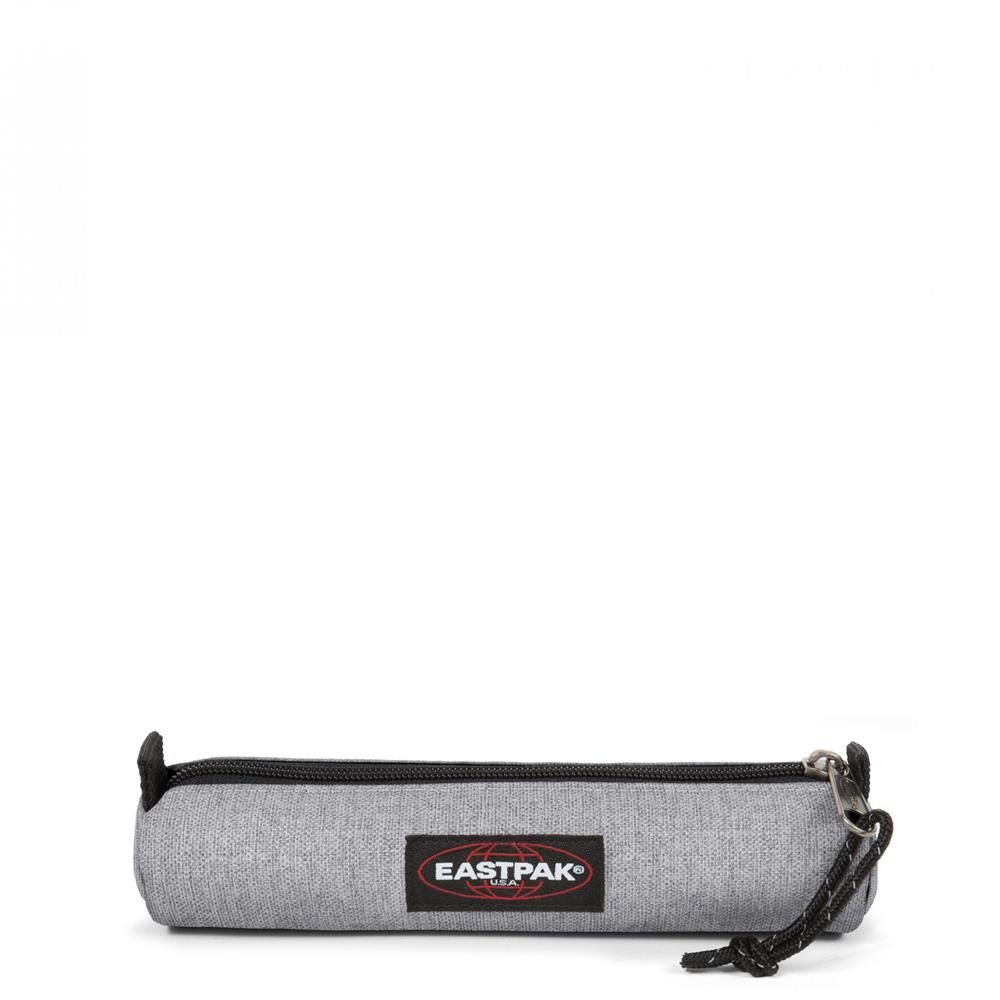 Eastpak Federmäppchen SMALL ROUND SINGLE, Sunday Grey (grau), kleine runde Federmappe, Federtasche