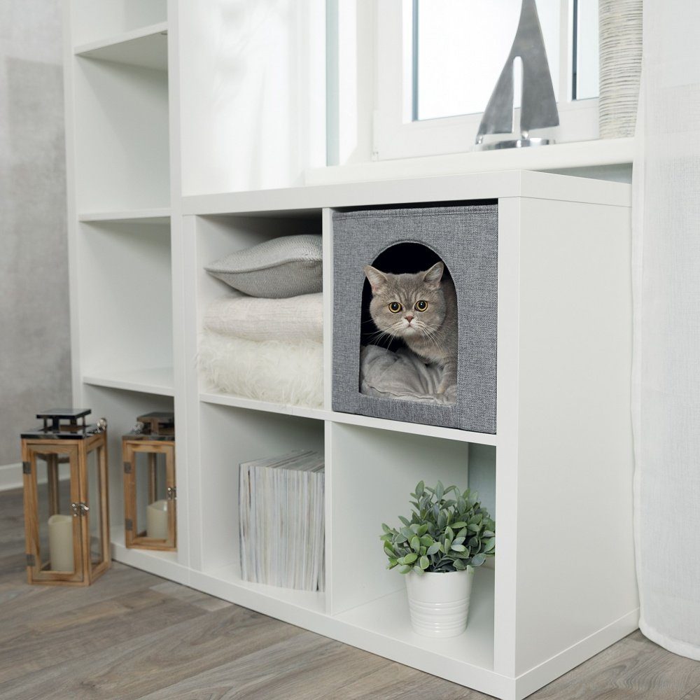 TRIXIE Schlafhöhle Kuschelhöhle Ella grau günstig online kaufen