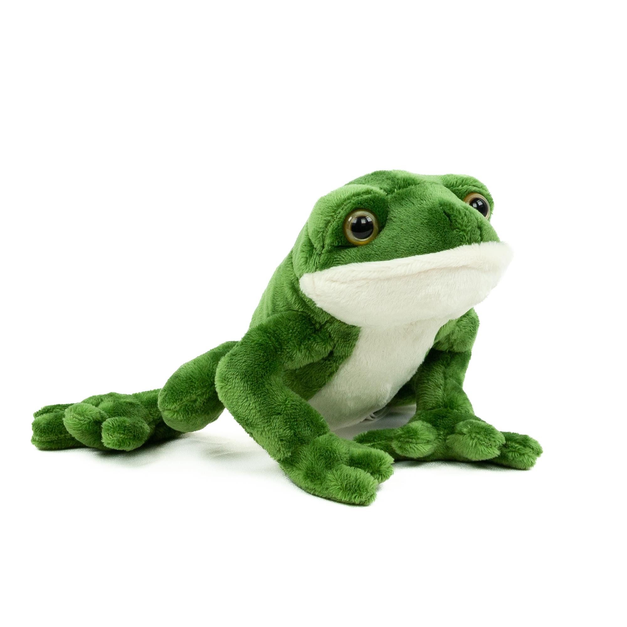 Teddys Rothenburg Kuscheltier Frosch 15 cm grün sitzend Plüschfrosch
