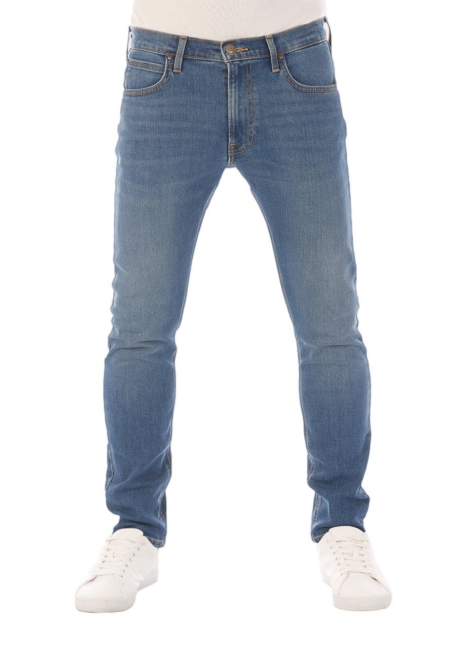 Lee® Tapered-fit-Jeans Herren Jeanshose mit Blue Fit Denim Tapered Stretch (LSS2HDPD3) Hose Luke Slim Used