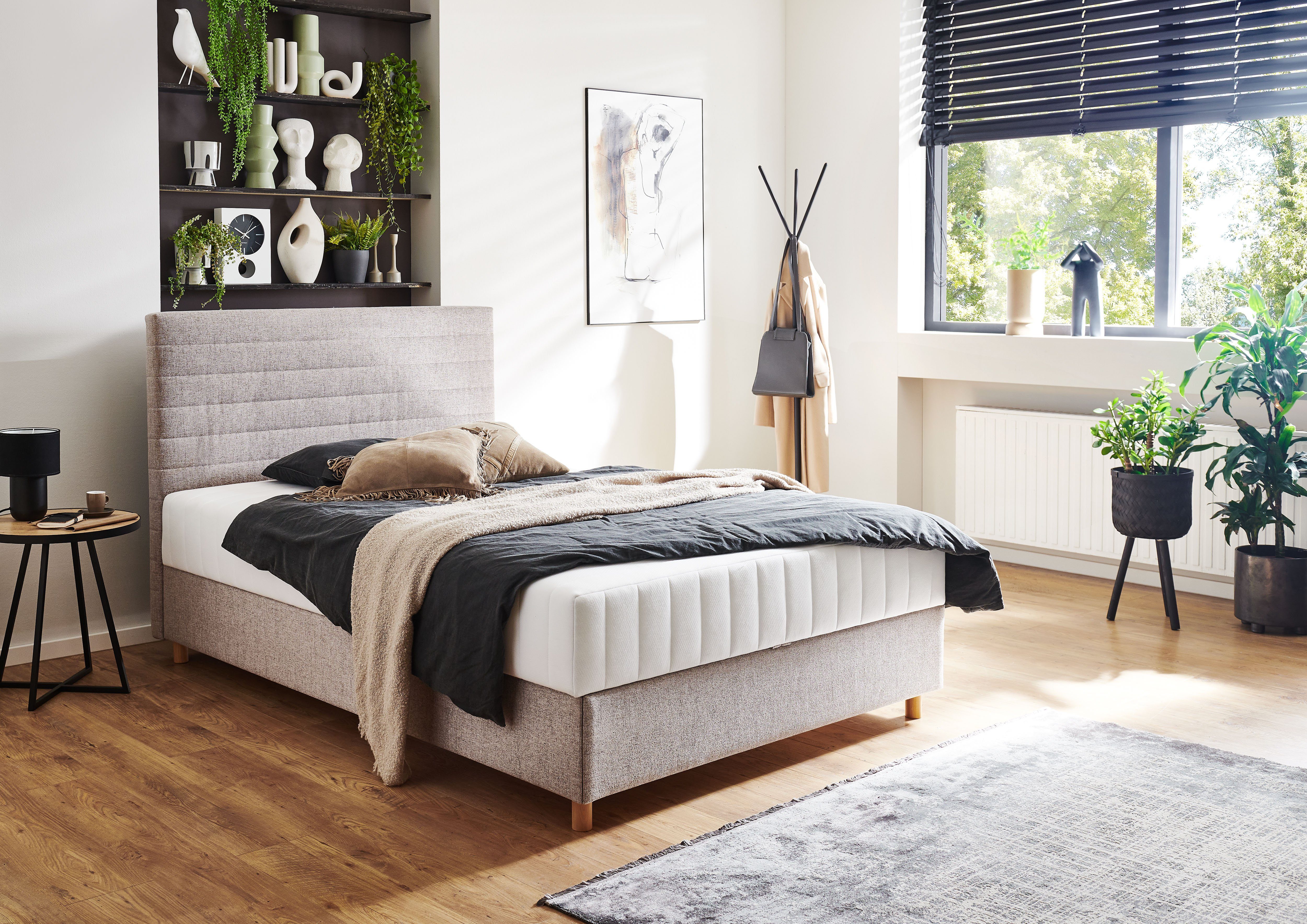 ATLANTIC home collection Stauraumbett Josie, mit Taschen-Federkernmatratze und Bettkasten