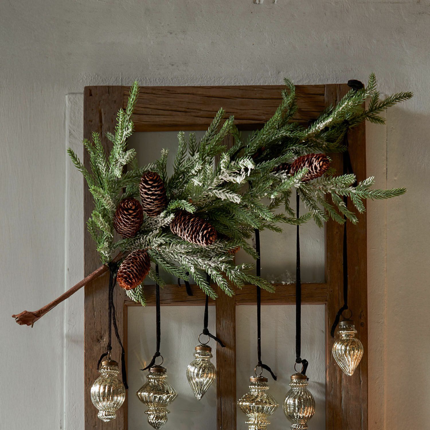 Mirabeau Weihnachtsfigur Deko-Zweig Calivon grün/braun (kein günstig online kaufen