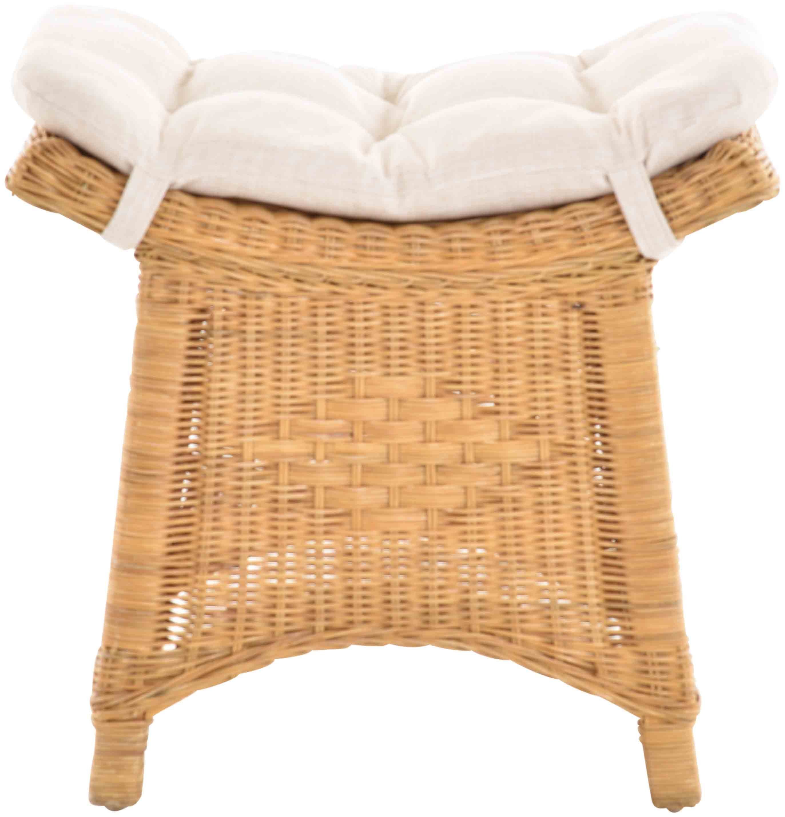 Krines Home Sitzhocker Fußhocker Stabiler Sitz-Hocker/Schemel aus echtem Ra günstig online kaufen