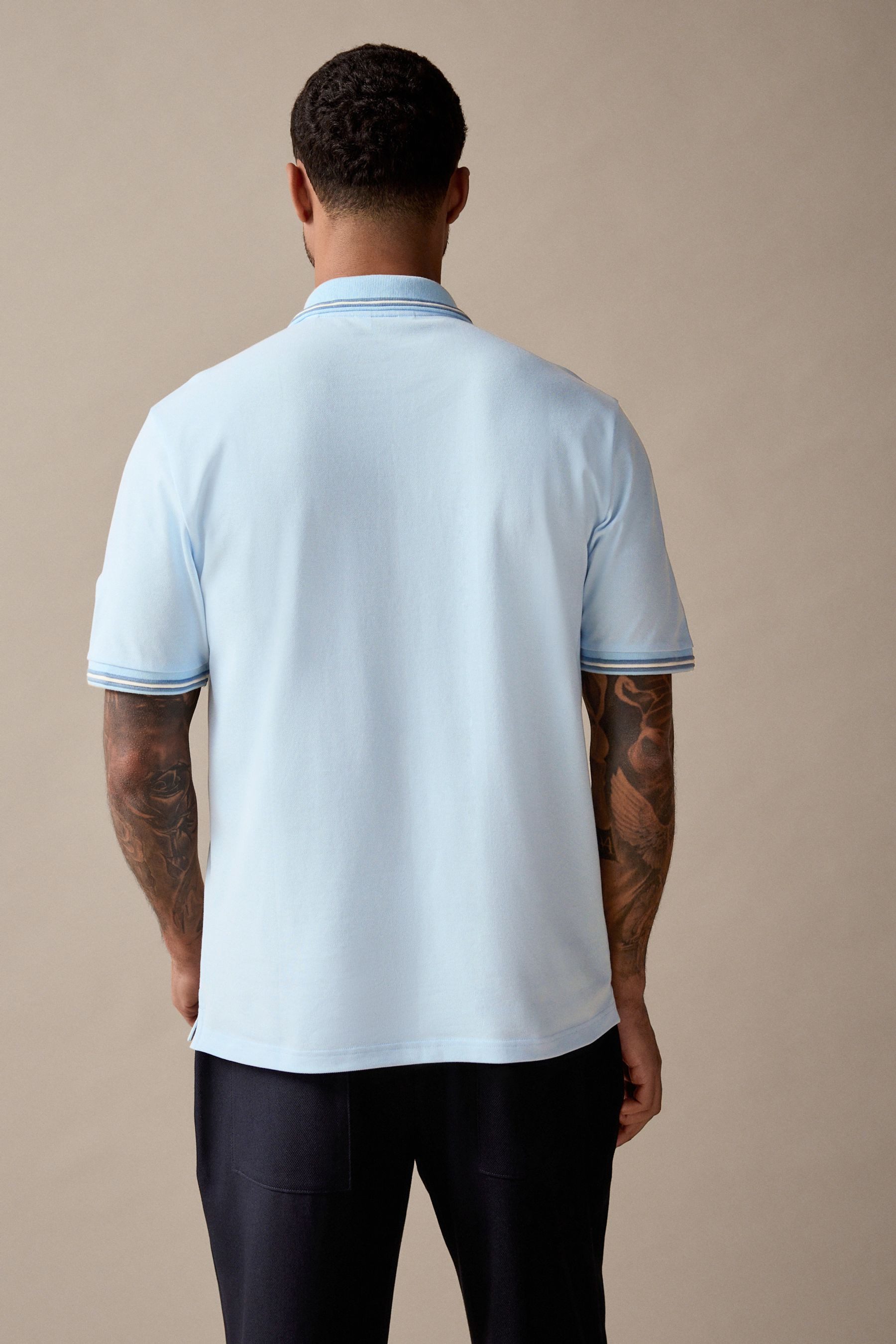 Next Poloshirt Poloshirt mit breitem Bruststreifen günstig online kaufen