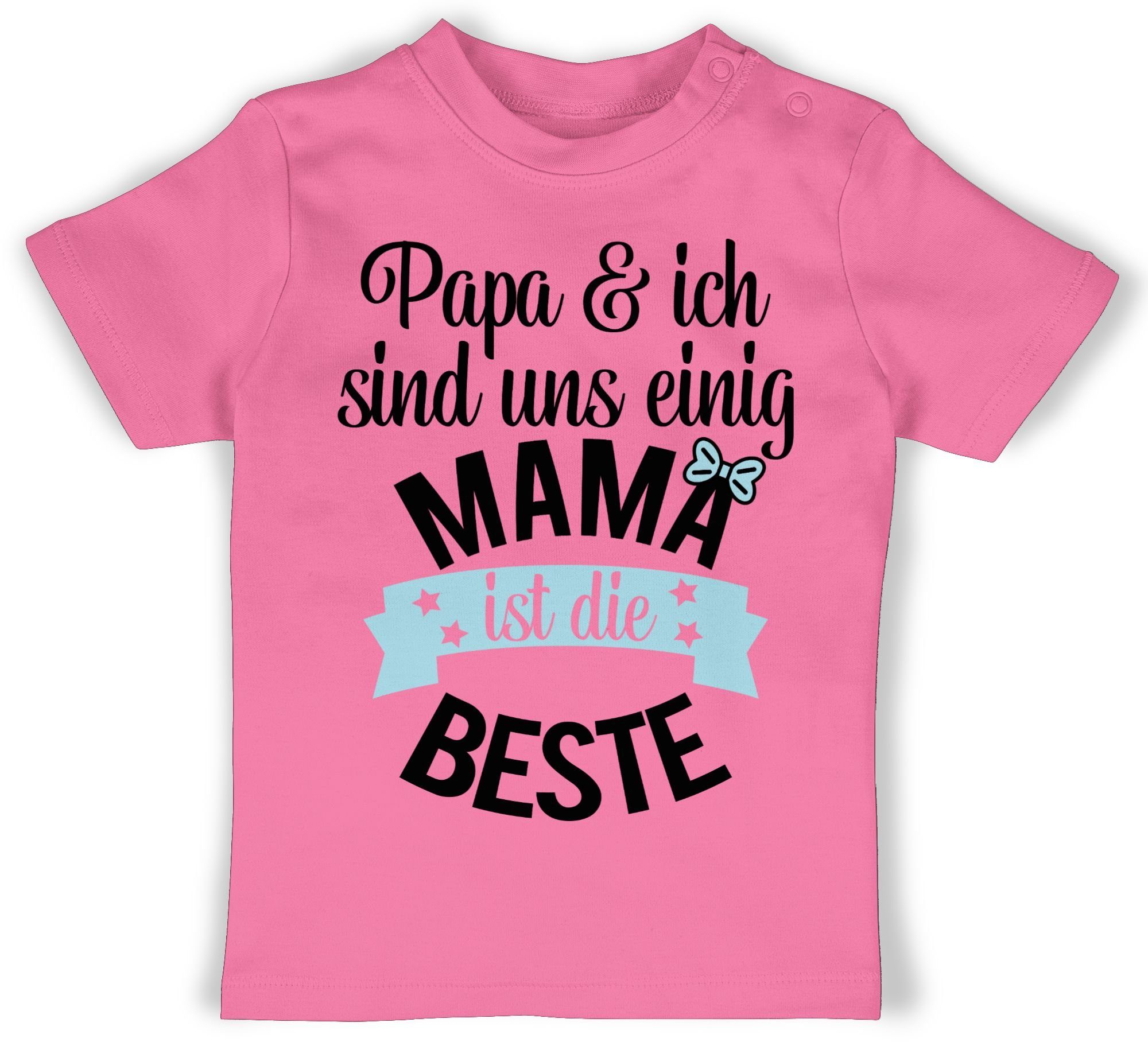 Shirtracer T-Shirt Mama ist die beste II Muttertagsgeschenk 2 Pink