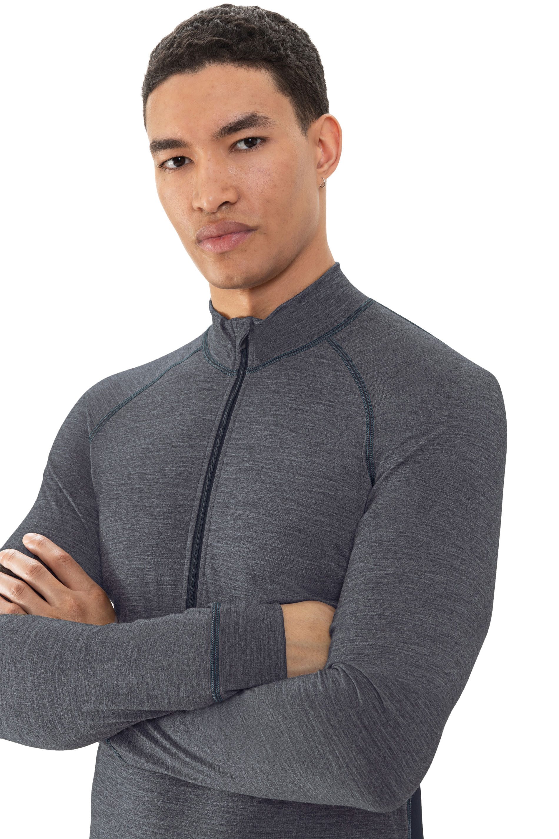 Mey Langarmshirt PRFRMNC+ Stehkragen mit Reißverschluss, schnelltrocknend – Bild 4 von 4
