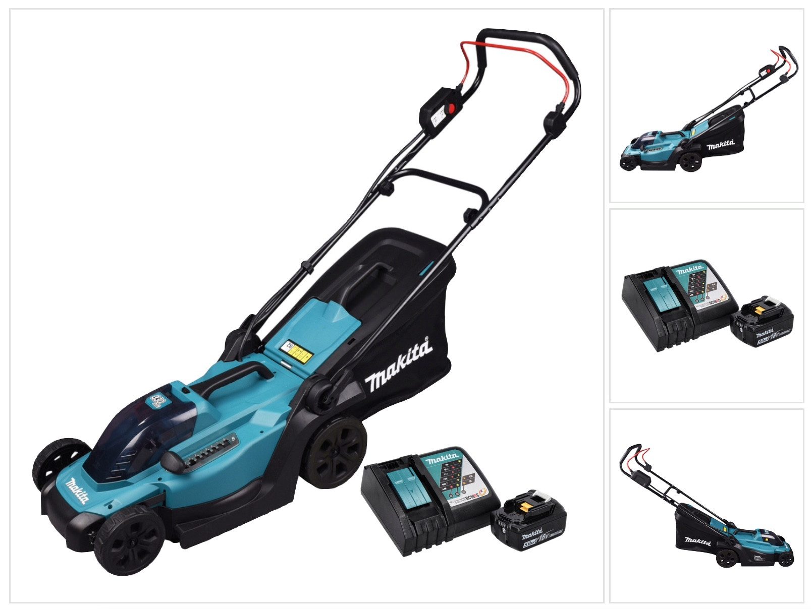 Makita Akkurasenmäher DLM 330 RT Akku Rasenmäher 18 V 33 cm 30 l + 1x Akku 5,0 Ah