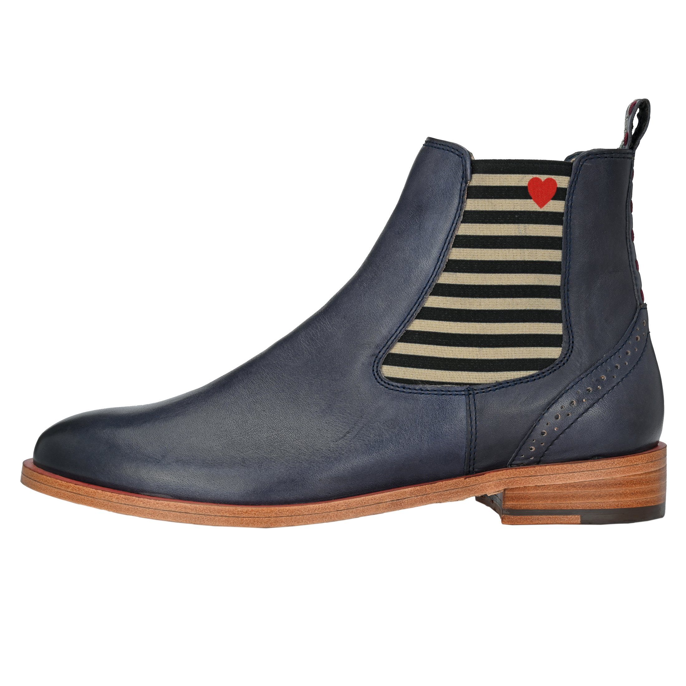 CRICKIT SUVI mit blau Streifen Chelseaboots Herzchen und