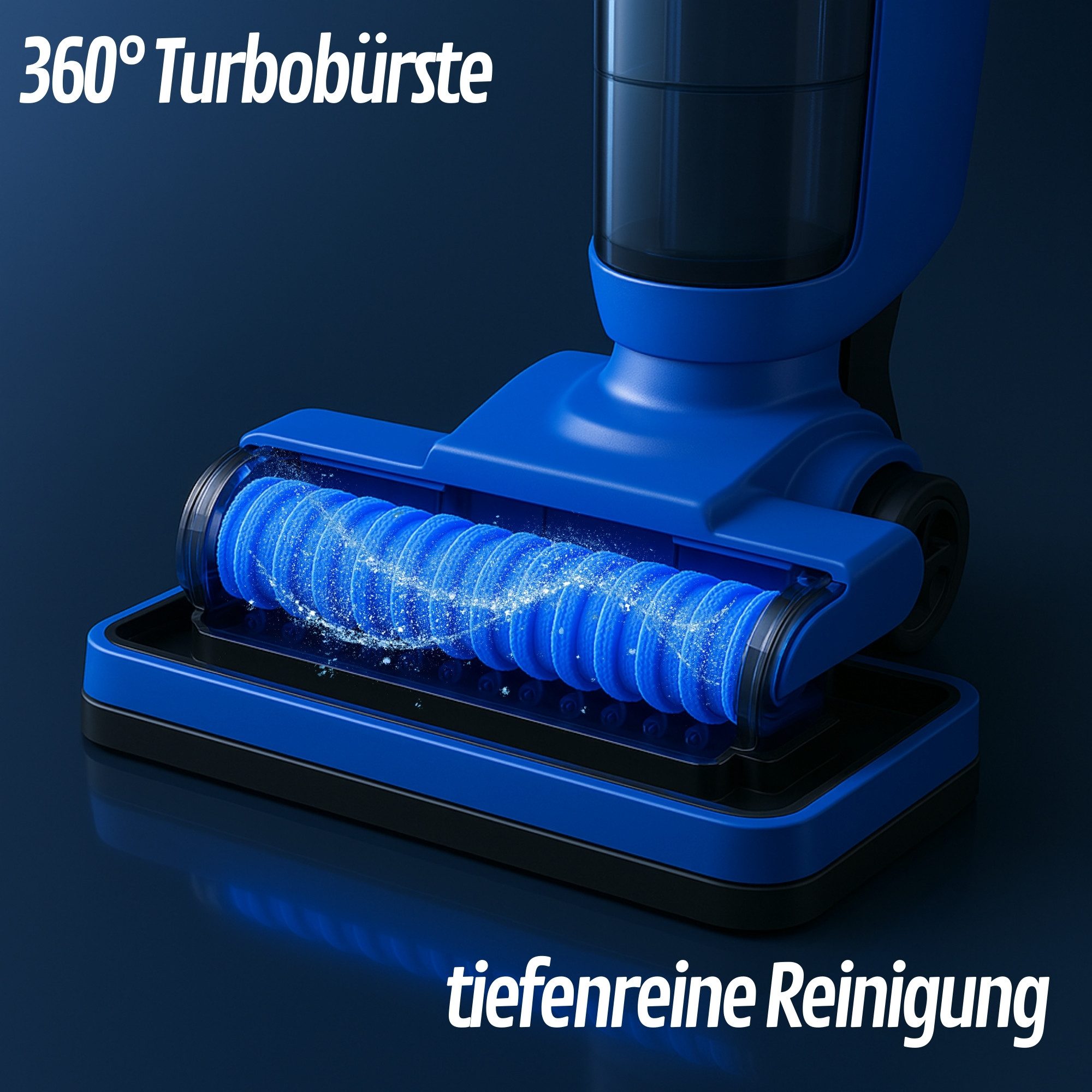 Sommertal Teppichreinigungsgerät W2 Akku Wischsauger Nass Trockensauger Waschsauger kabellos, Staubsauger Saugwischer 0,5h Laufzeit HEPA-Filter, Ladestation