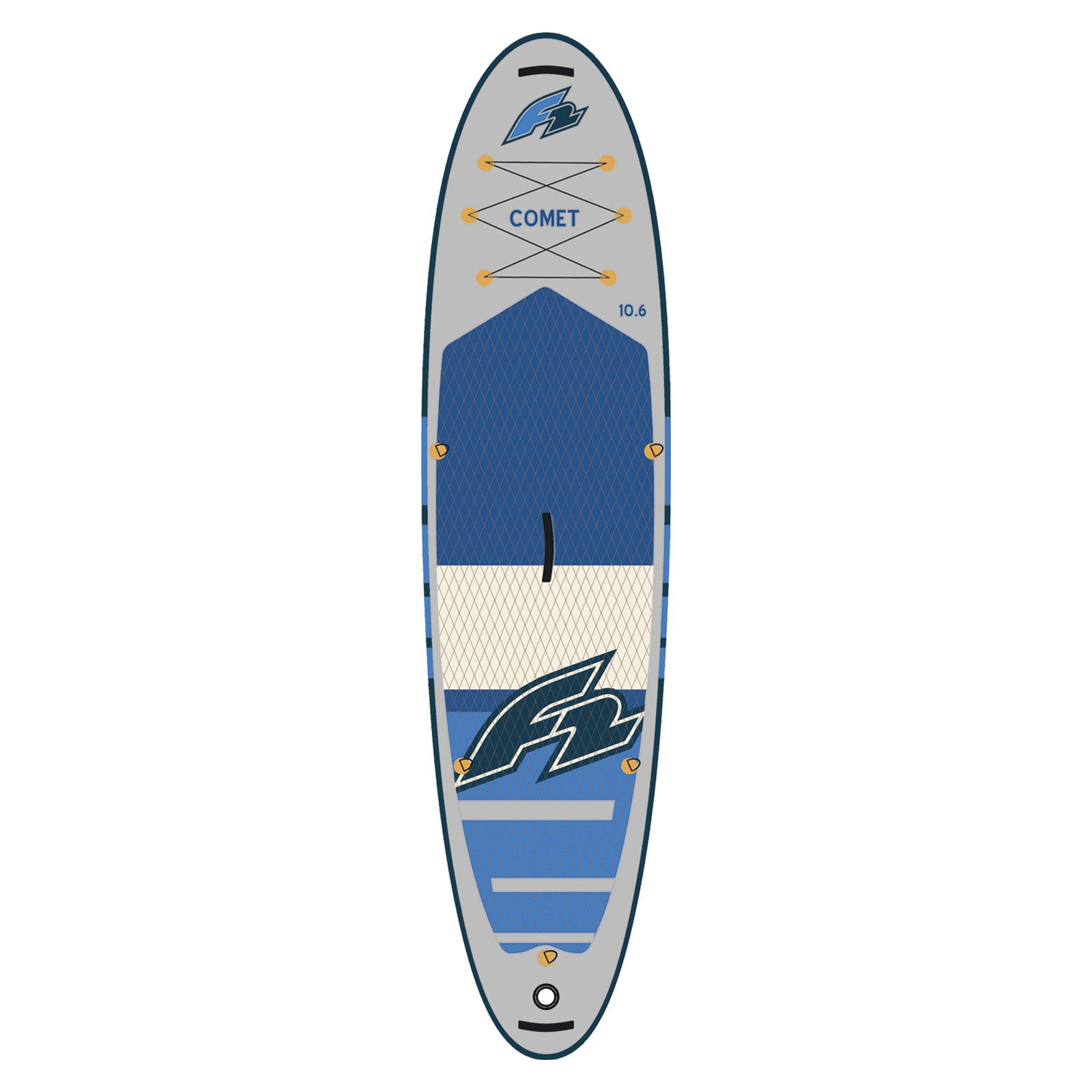 F2 SUP-Board F2 SUP Stand Up Paddle Board Comet - Board only 354cm 11,6 Grau, Aufblasbar