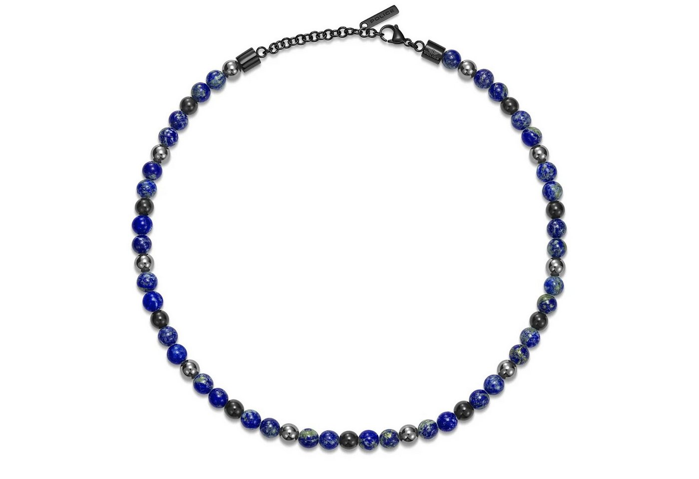 Police Perlenkette Spheres blau|braun... Police Perlenkette Spheres blau|braun...