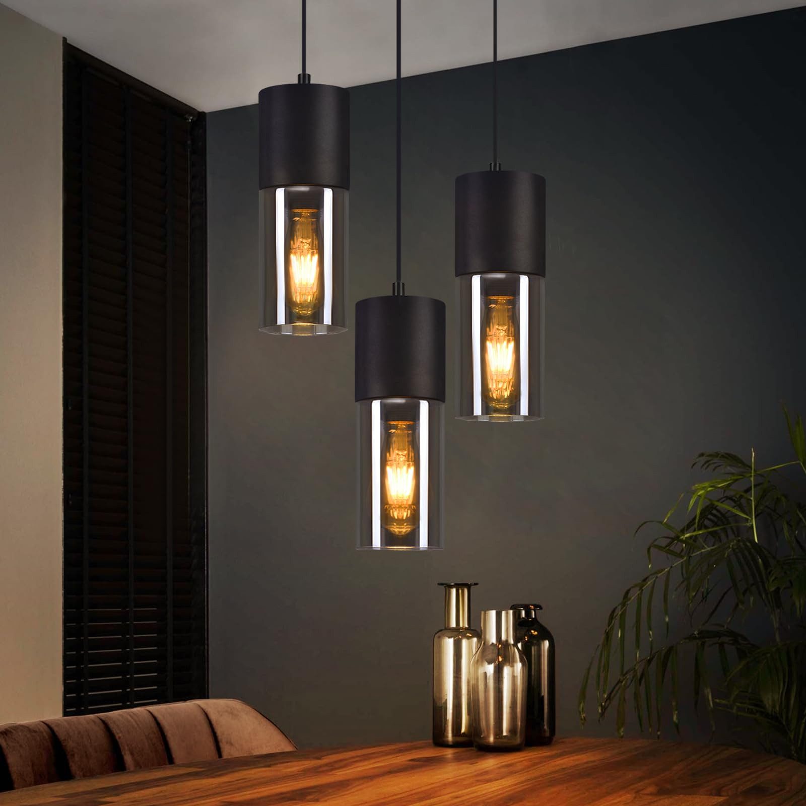 Nettlife Pendelleuchte Schwarz Pendellampe Esstisch E27 günstig online kaufen