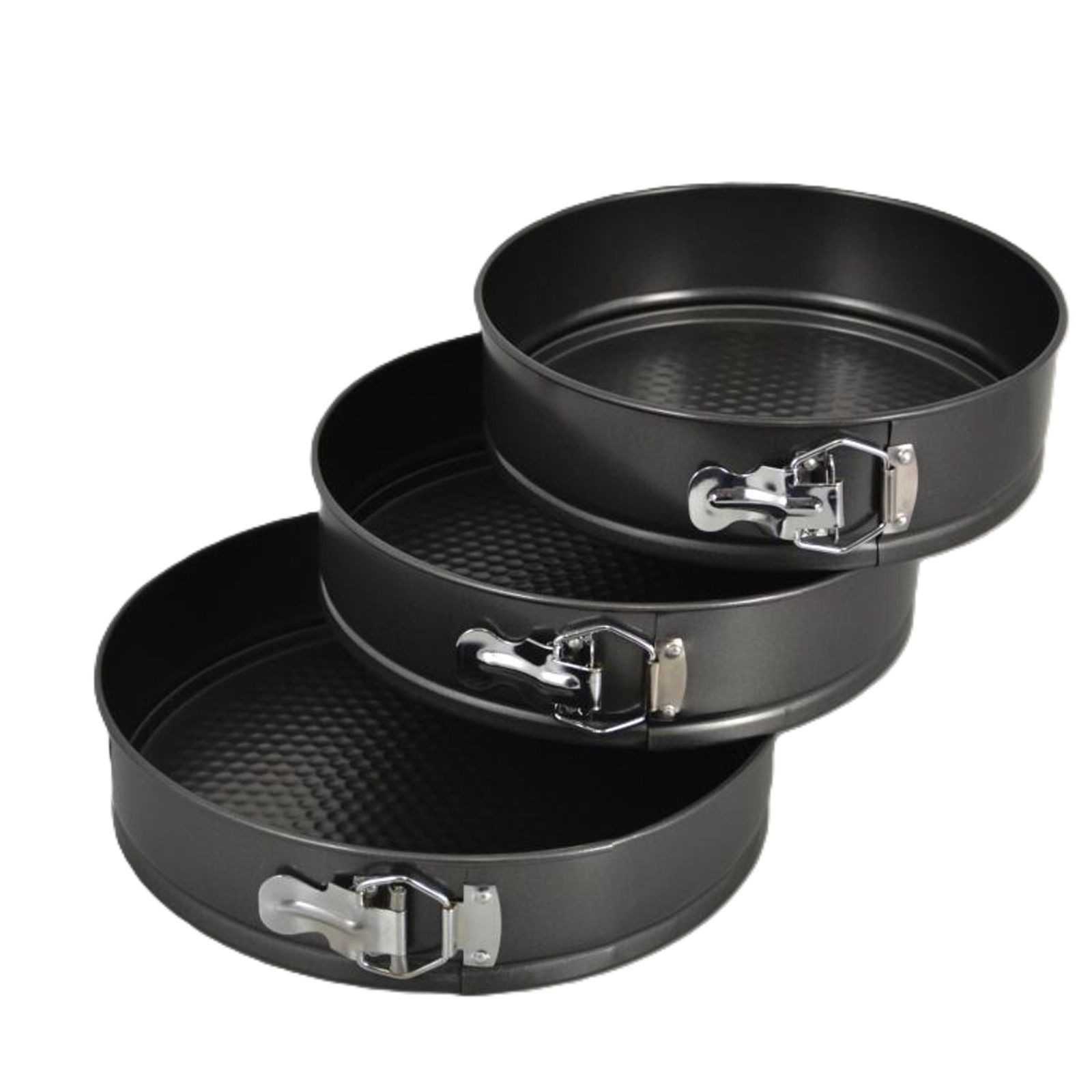 BURI Backform Flachboden-Springform-Set Kuchenform Kuchen backen Küche Haushalt