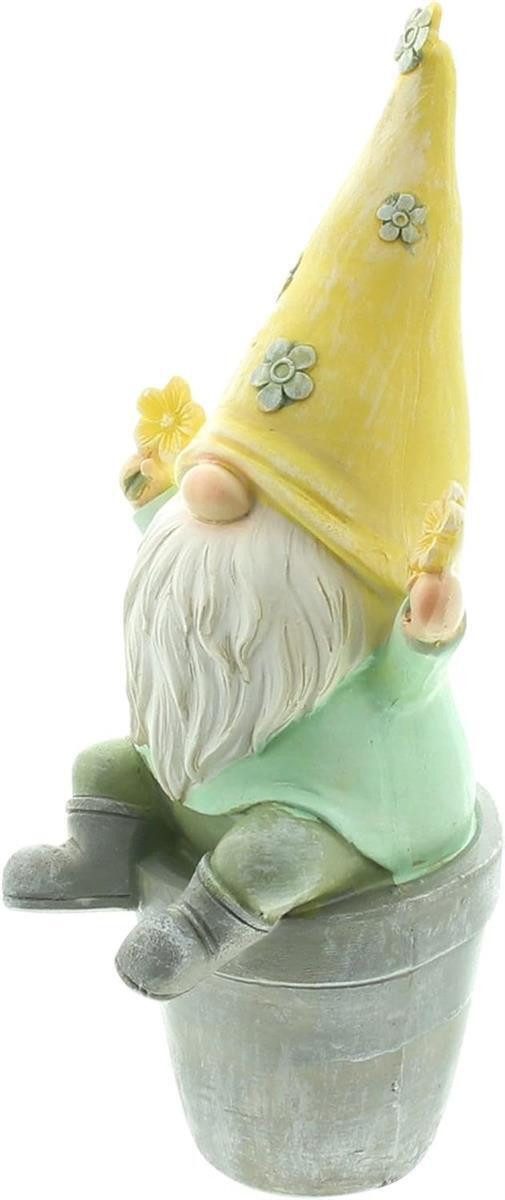 Home-trends24.de Dekofigur Wichtel Garten Figur Zwerg Deko Polyresin, Bumen (1 St)
