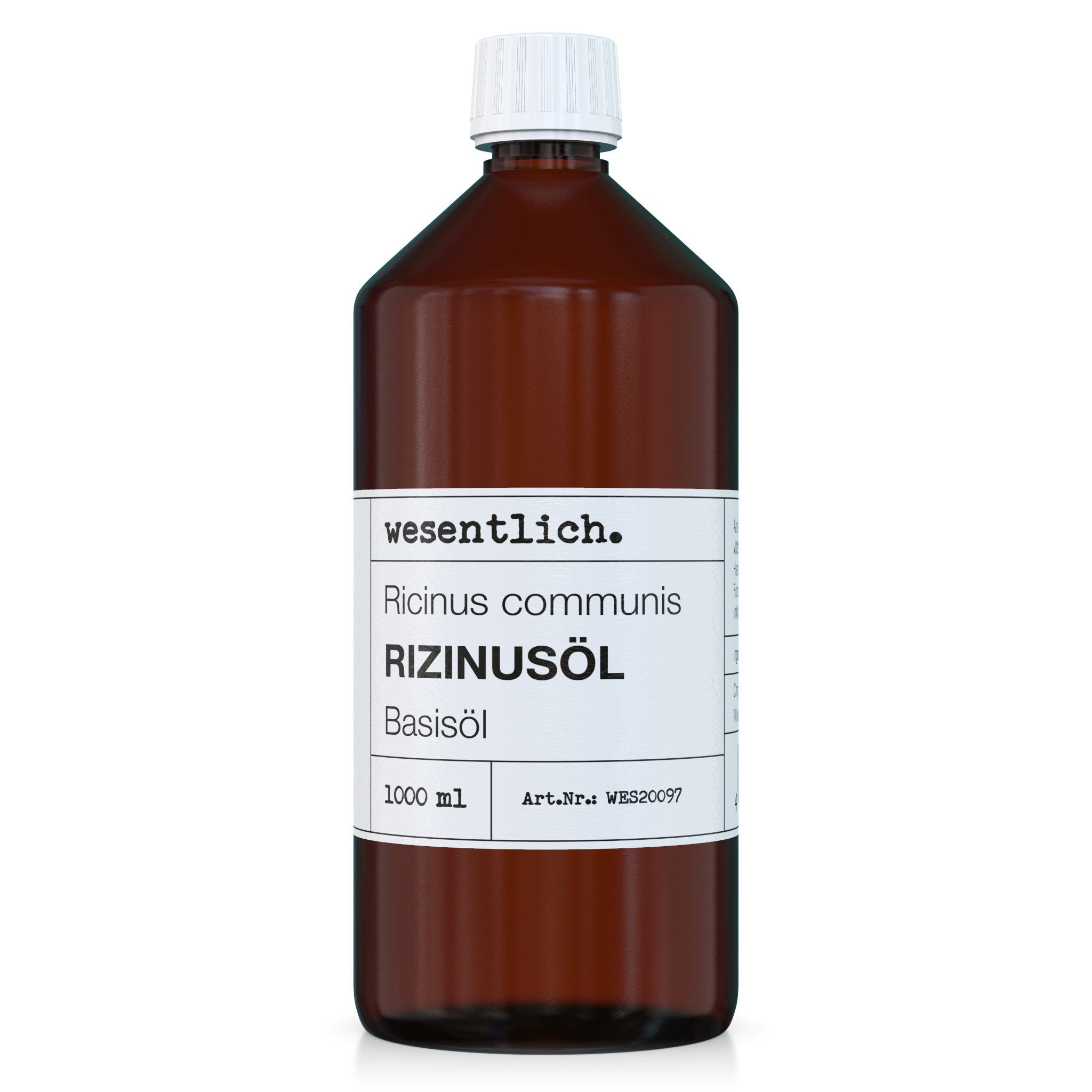 wesentlich. Körperöl Rizinusöl raffiniert (1000ml)von wesentlich.