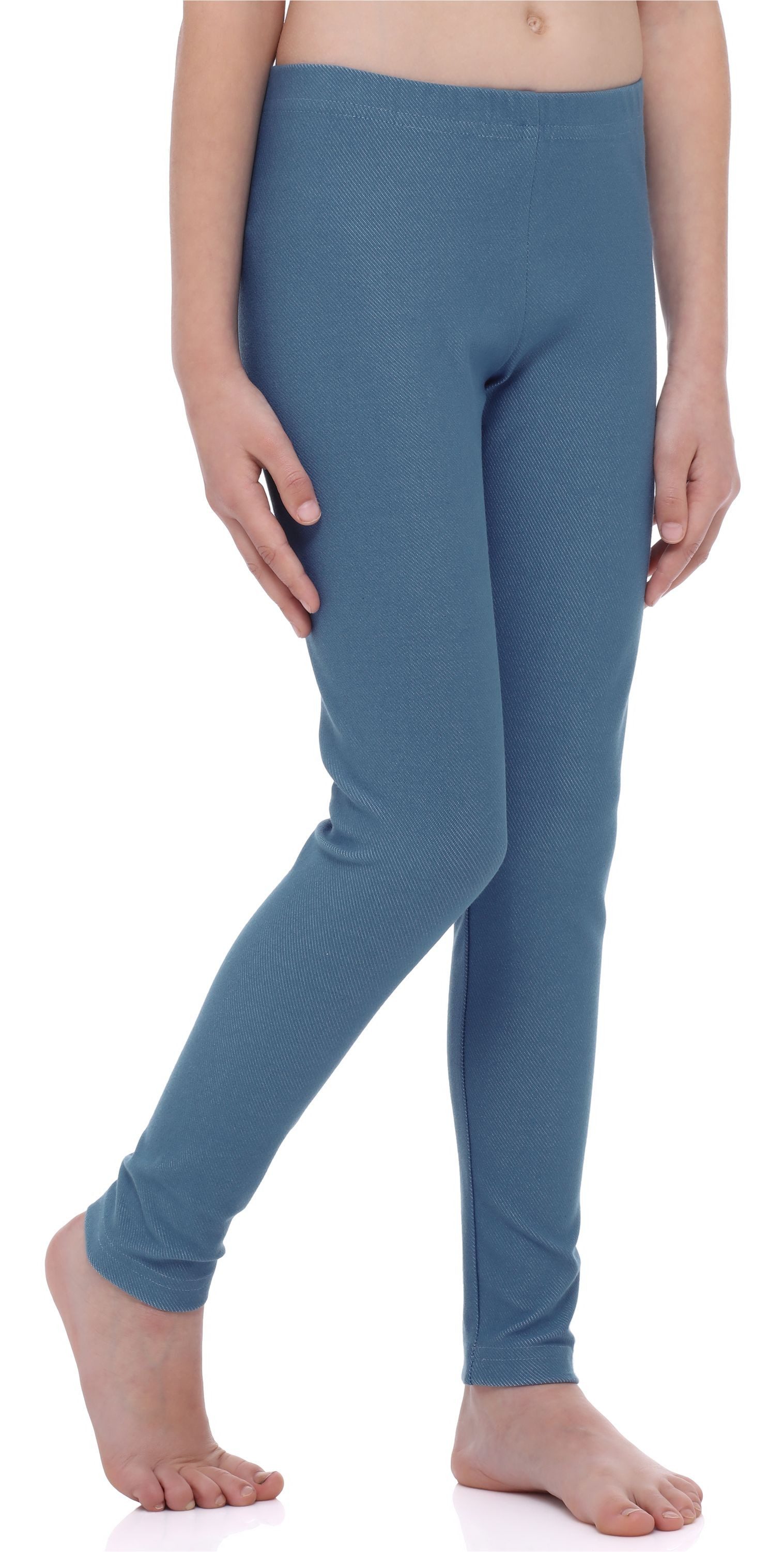 Leggings Mädchen Lange Leggings aus Baumwolle MS10-251