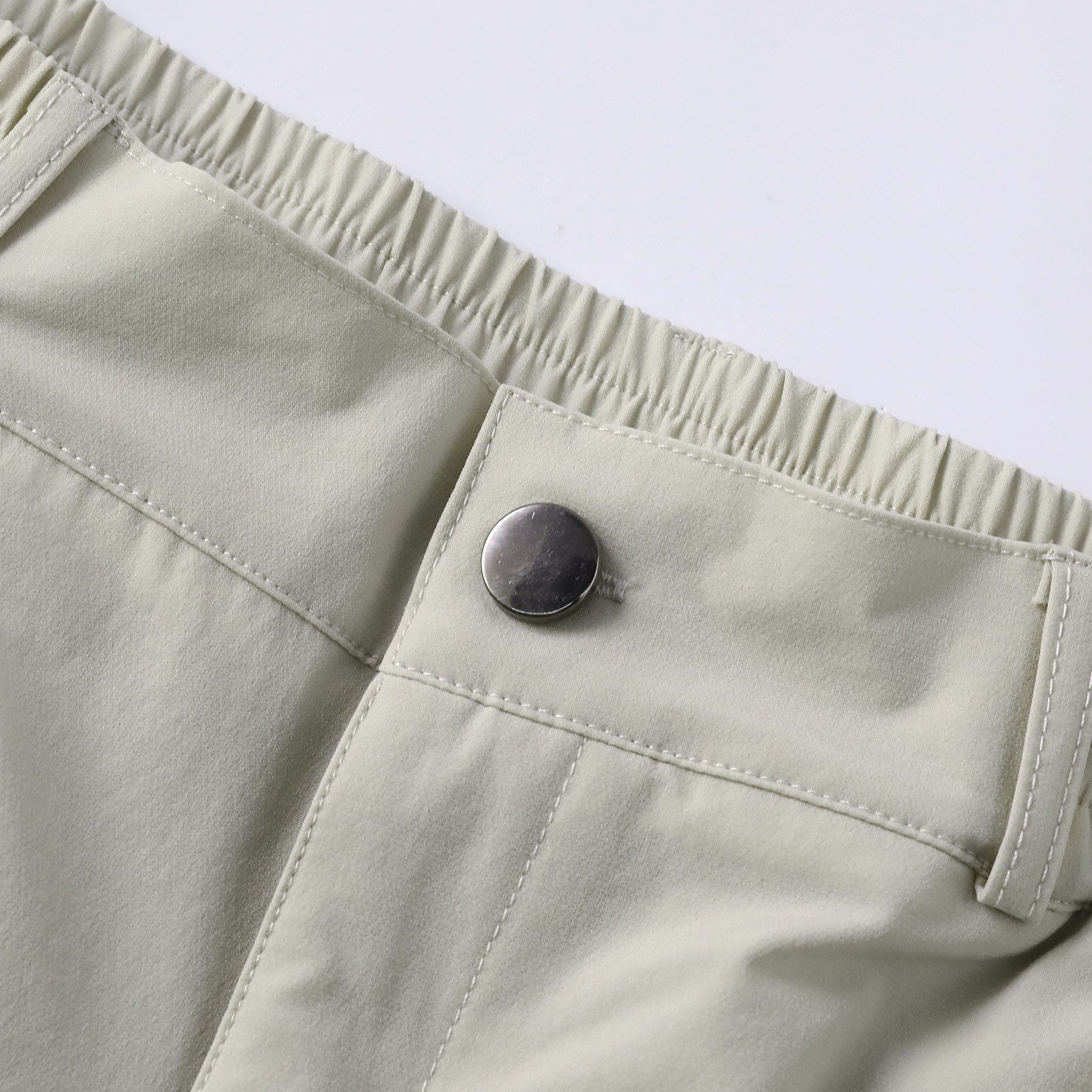 Allthemen Chinoshorts Herren Business-Shorts in Unifarben mit seitlichem Gummizug