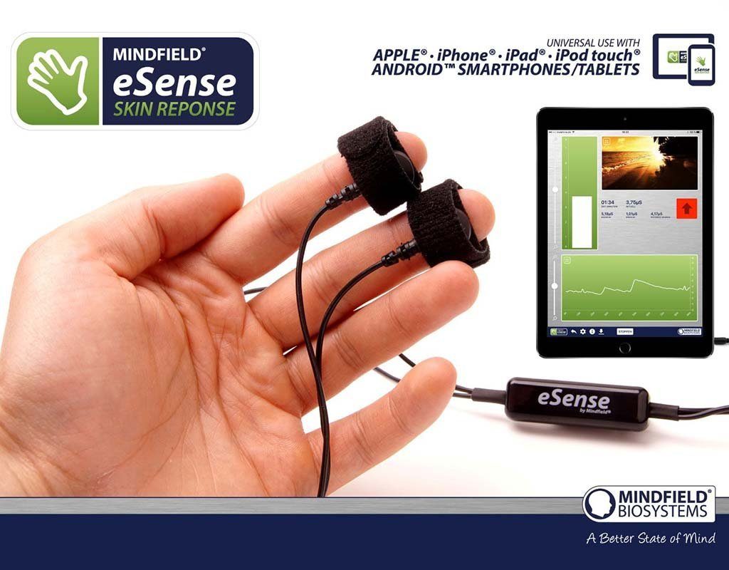 Mindfield Biosystems Fitness-Tracker eSense Haut-Stressmesser