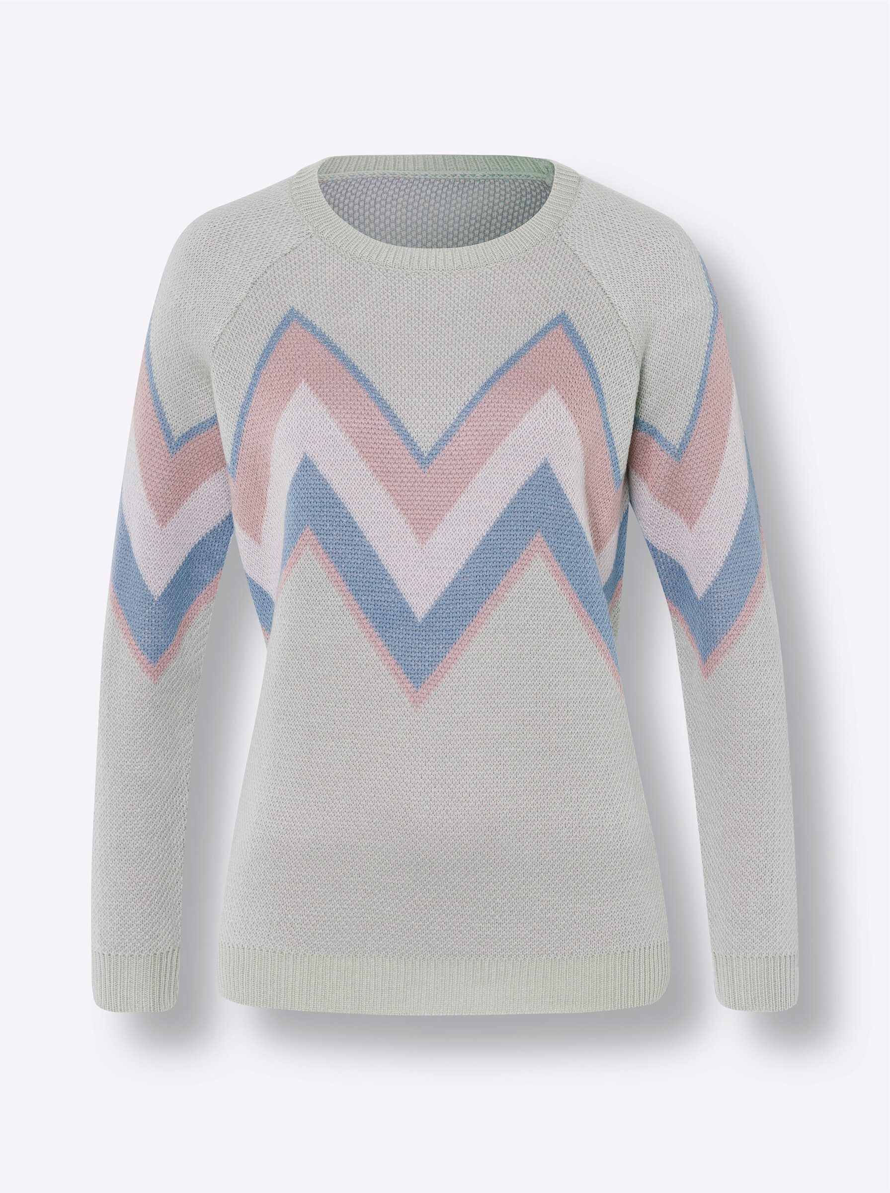 Sieh an! Strickpullover Langarm-Pullover Langarm Jacquard