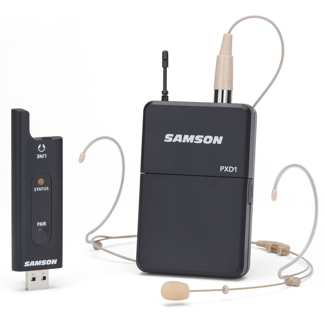 Samson Mikrofon Samson Drahtlos-System XPD2 Headset-Mikrofon (Mikrofon), Plug-and-Play Betrieb
