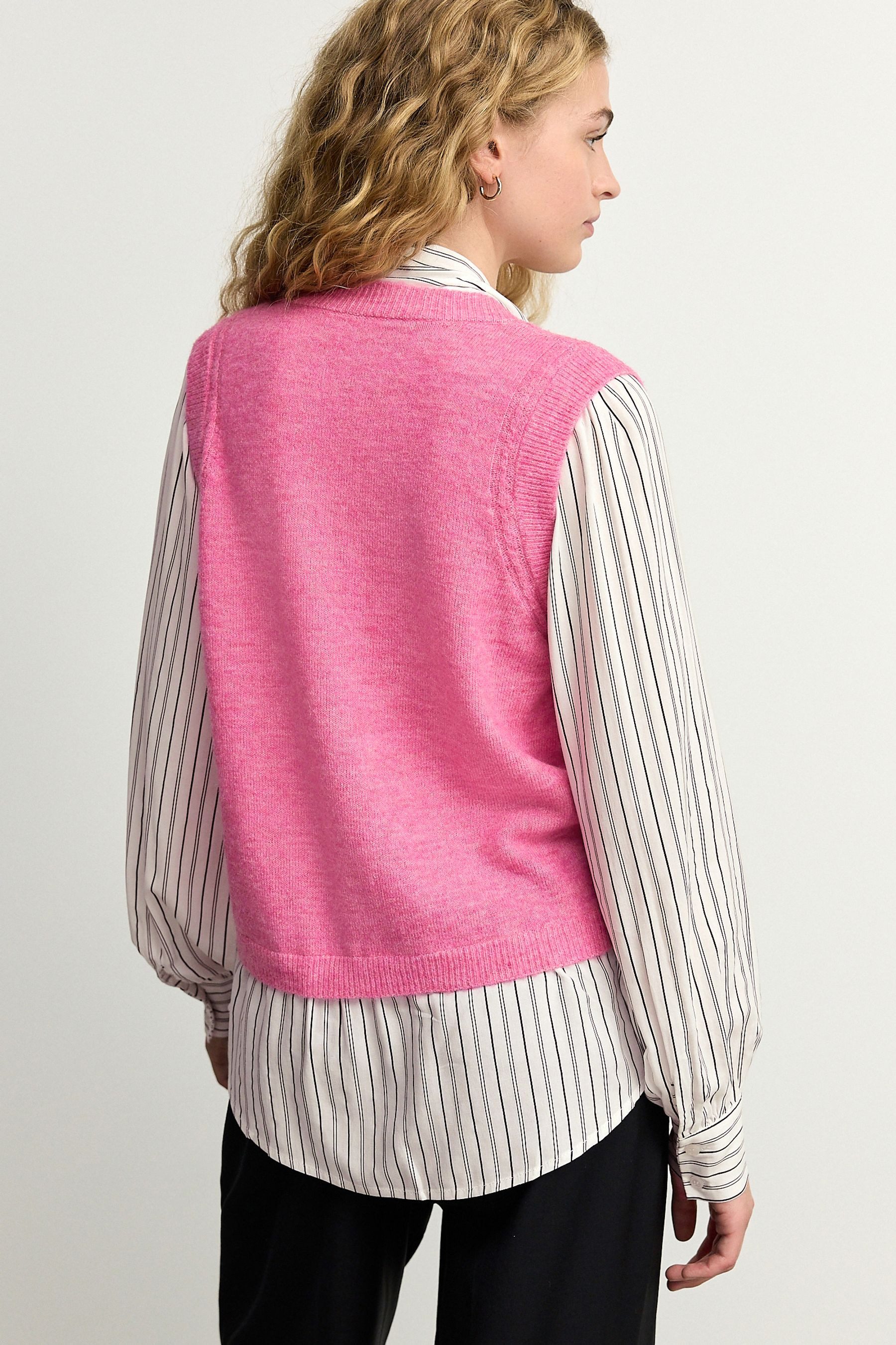 Next Pullunder Gestricktes mehrlagiges Tankshirt mit Bindedetail (1-tlg) günstig online kaufen