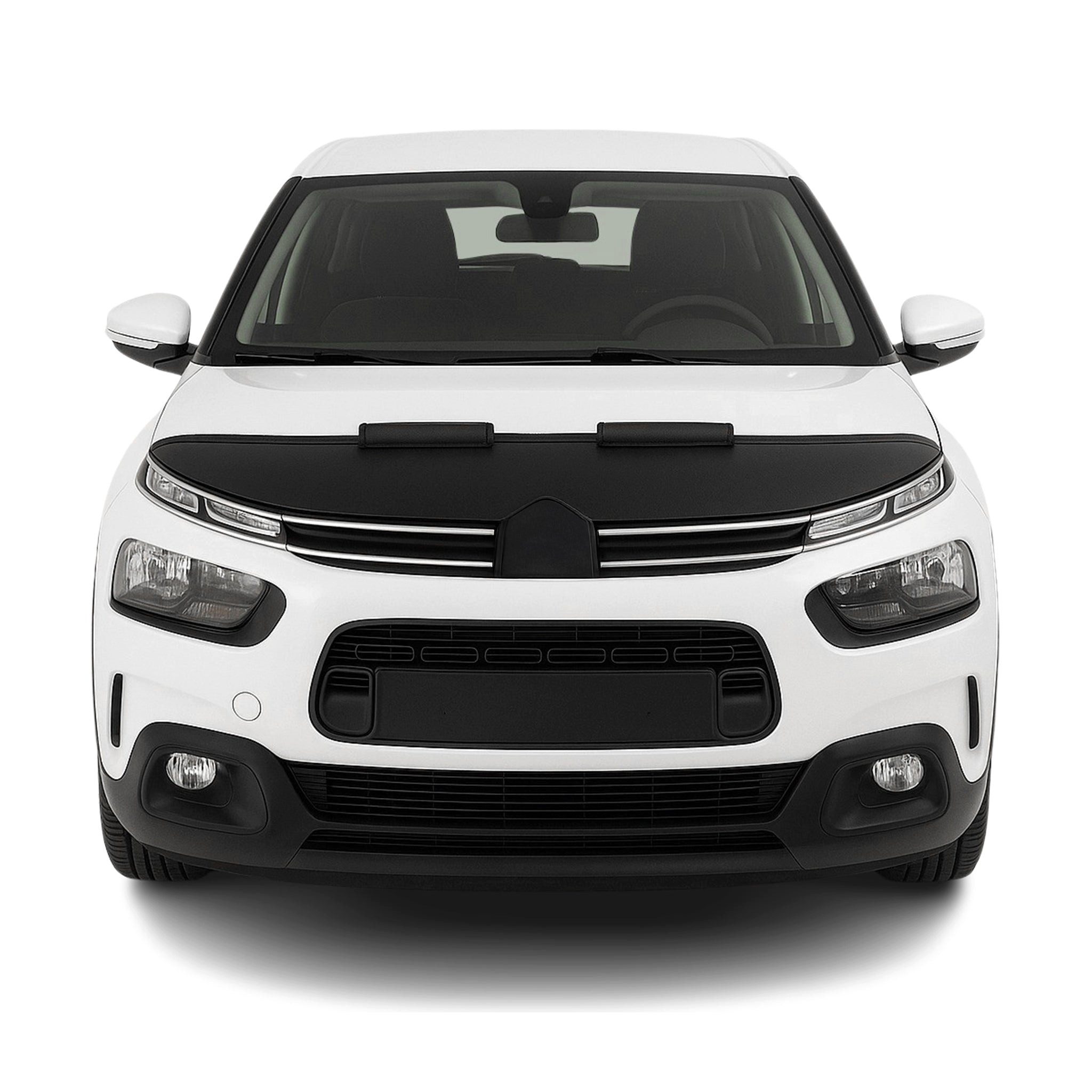 OMAC Frontstoßstange Haubenbra für Citroen C4 Cactus 2014-2018 Schwarz Halb, 1-St., Haltbar