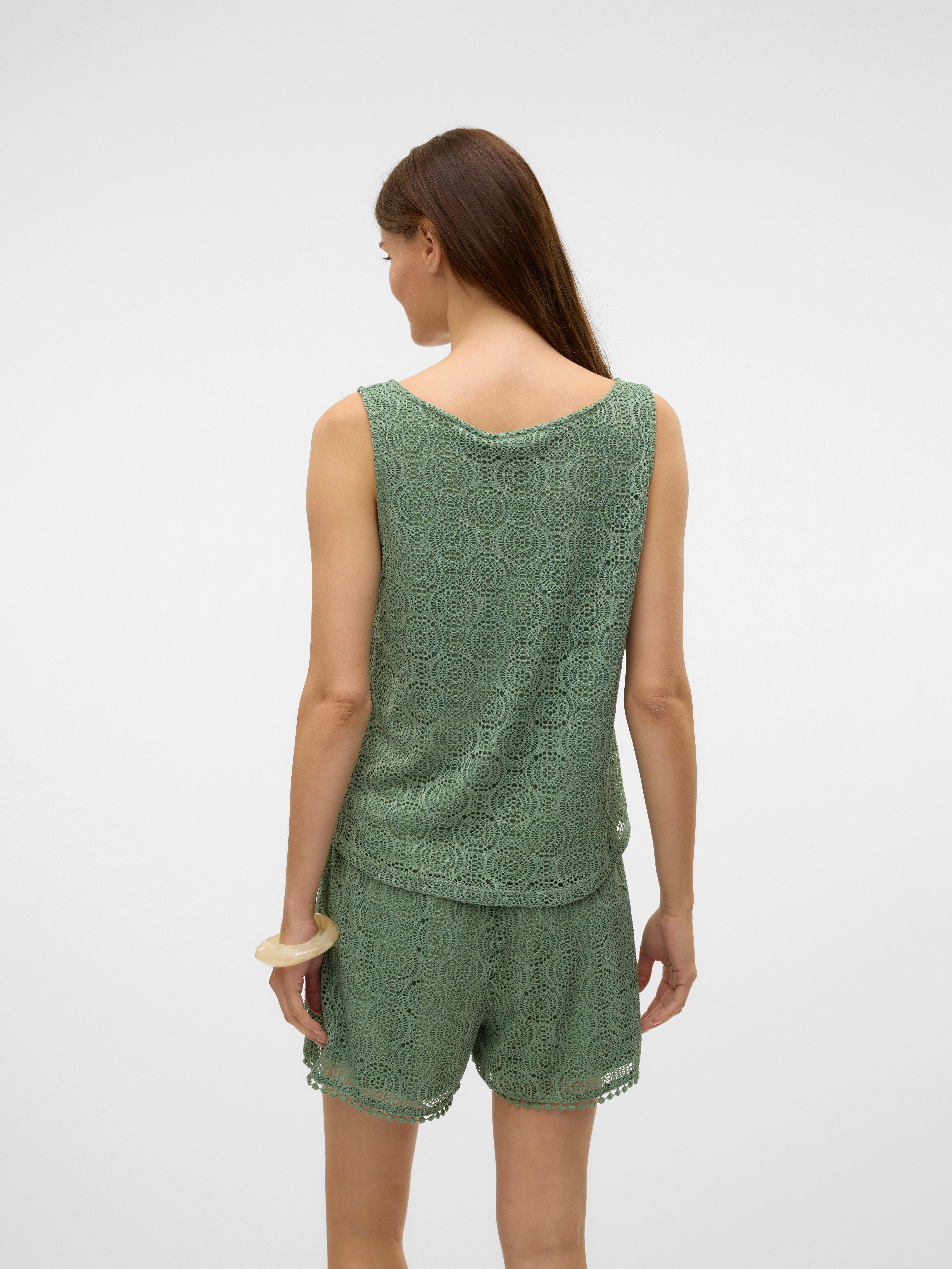 Vero Moda Spitzentop VMMAYA TANK TOP JRS VO Materialmix, regular fit