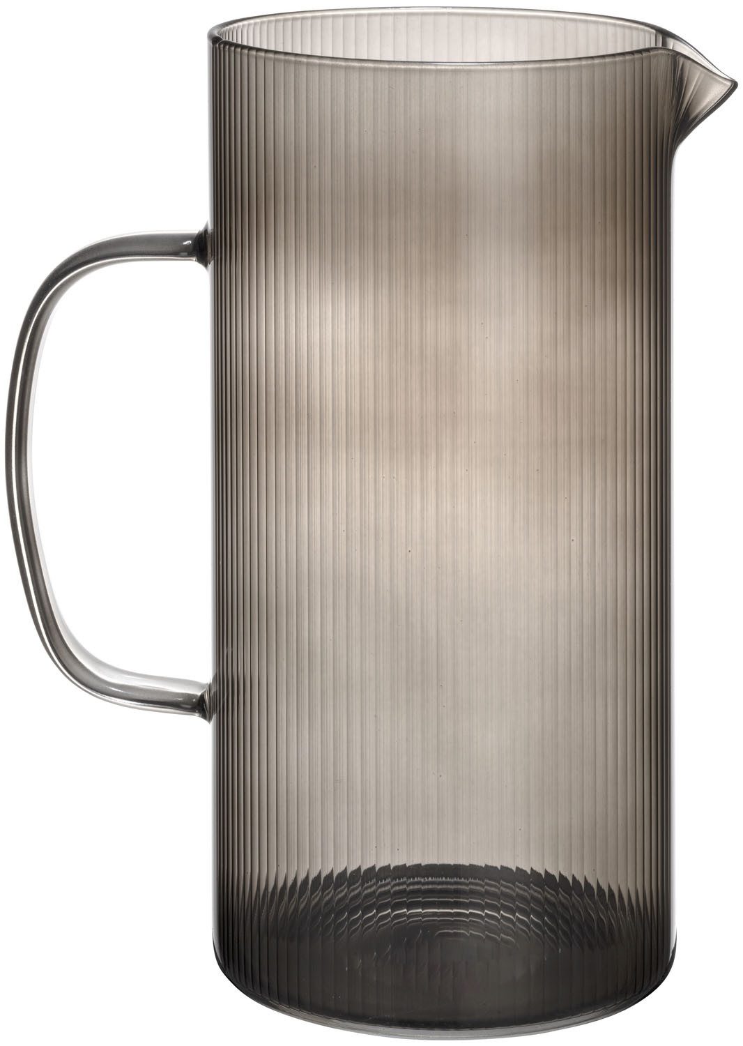 SCHÖNER WOHNEN-Kollektion Karaffe KARINA, (1-tlg), Glaskaraffe, 1,7l mit geriffelter Oberfläche