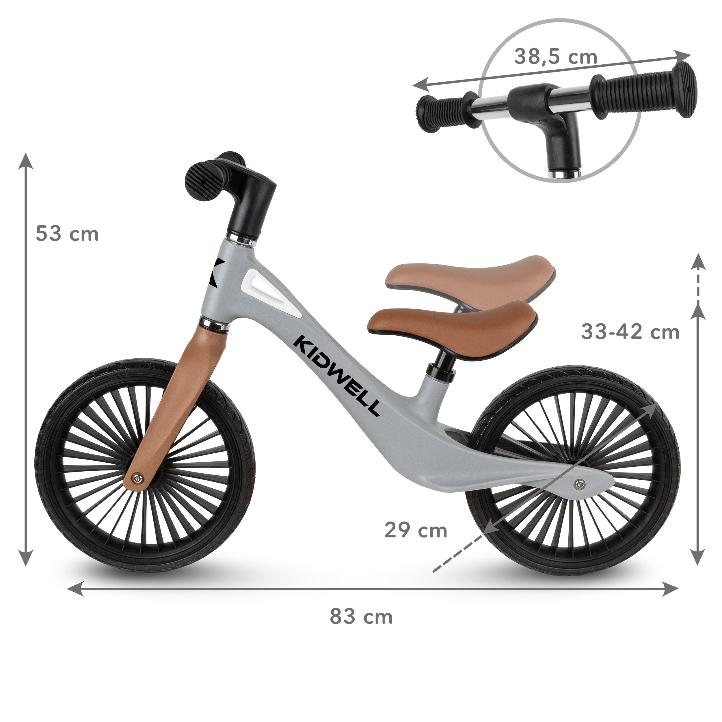 COIL Fahrrad-Laufrad Lauflernrad, Kinderlaufrad, Rutscher, Balance Bike, Nylonrahmen, Polyurethan-Reifen, Einzigartige Felge, Gewicht 30 kg – Bild 5 von 5