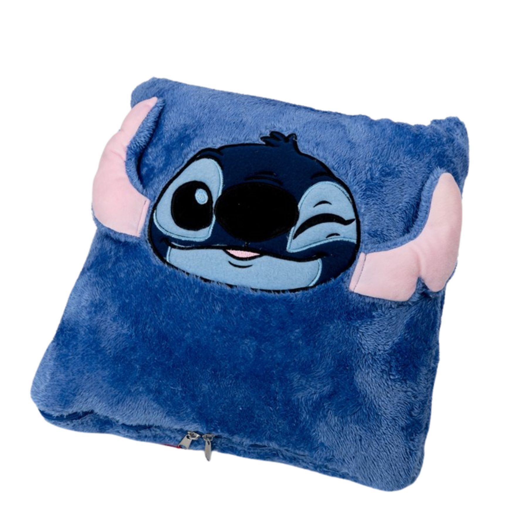 Wohndecke 2-in-1 Kissen und Decke für Kinder 100 × 150 cm, Lilo & Stitch