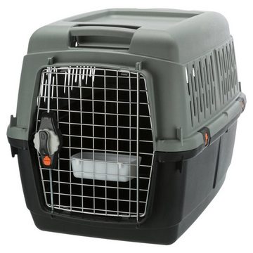 TRIXIE Hunde-Transportbox Be Eco Transportbox Giona anthrazit/grau-grün
