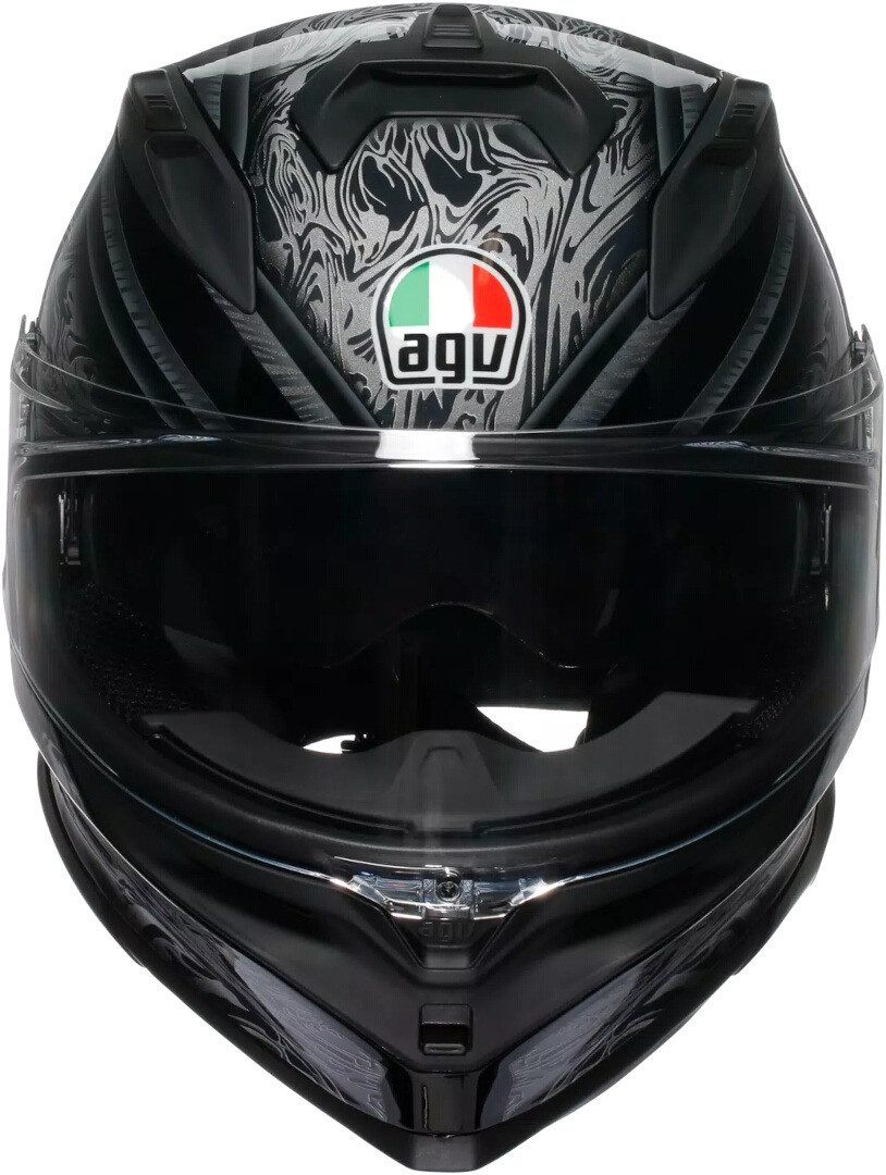 AGV Motorradhelm K7 Damascus S26 Helm, vorbereitet für Kommunikationssystem,integriertes Sonnenvisier
