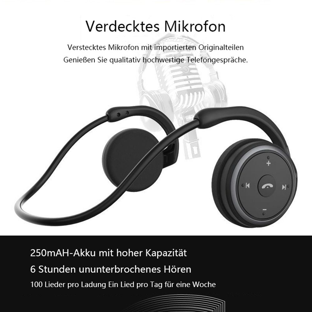 Kopfhörer GelldG schwarz Bluetooth Kopfhörer On Sport, Wireless Ear Bluetooth-Kopfhörer