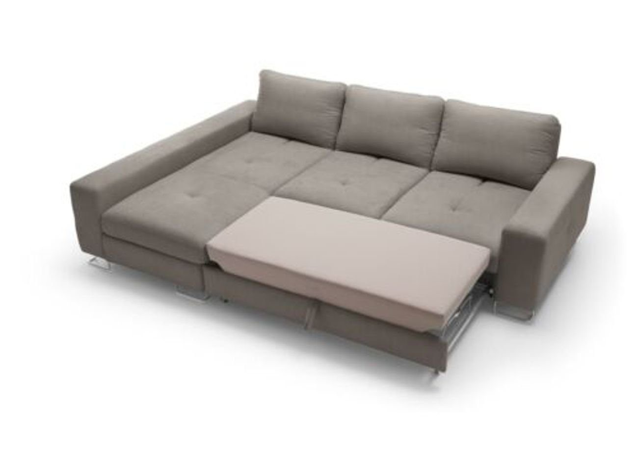 JVmoebel Ecksofa Wohnzimmer Textil in Europe Ecksofa L-Form Couch Sofas Grau Polstermöbel, Sofas Made Ecke