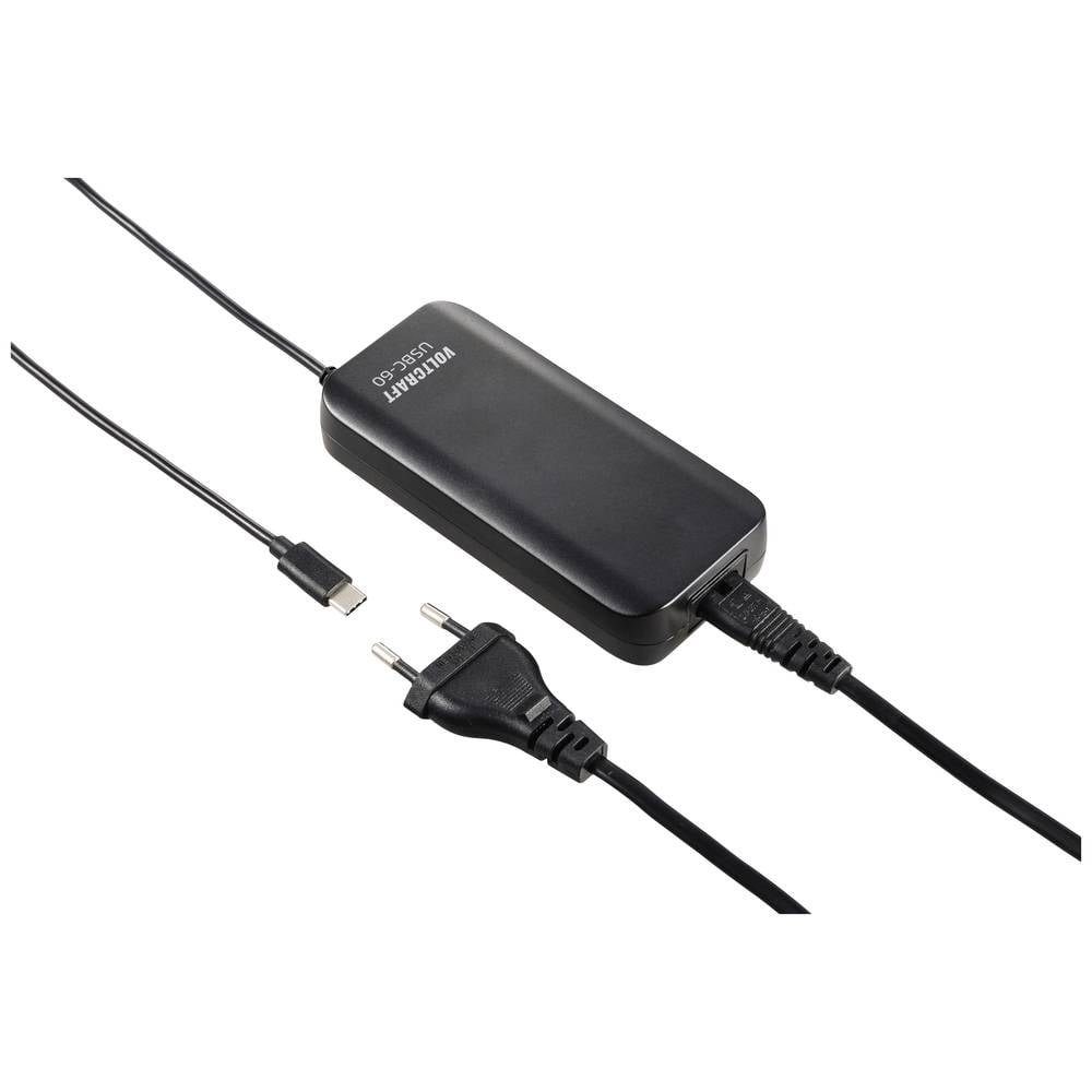 VOLTCRAFT 60 W USB-Ladegerät mit USB-C® Power Delivery VC-14421095 Notebook-Netzteil (USB Power Delivery (USB-PD)