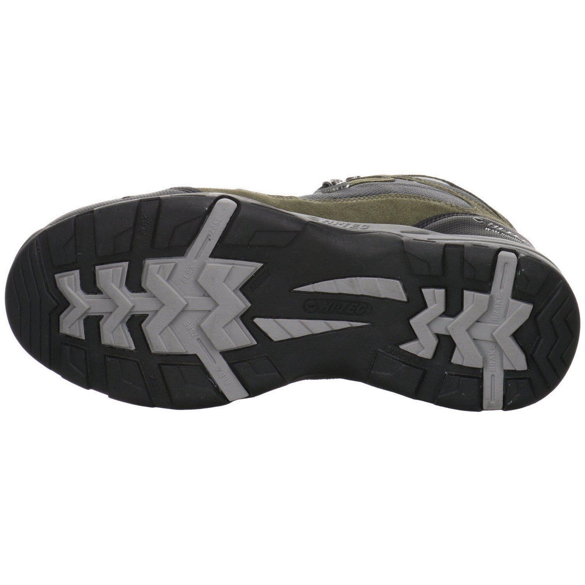 WP Storm Outdoor Schuhe Herren OLIVE Outdoorschuh HI-TEC Leder-/Textilkombination NIGHT/GREY/BL Hi-Tec work Outdoorschuh
