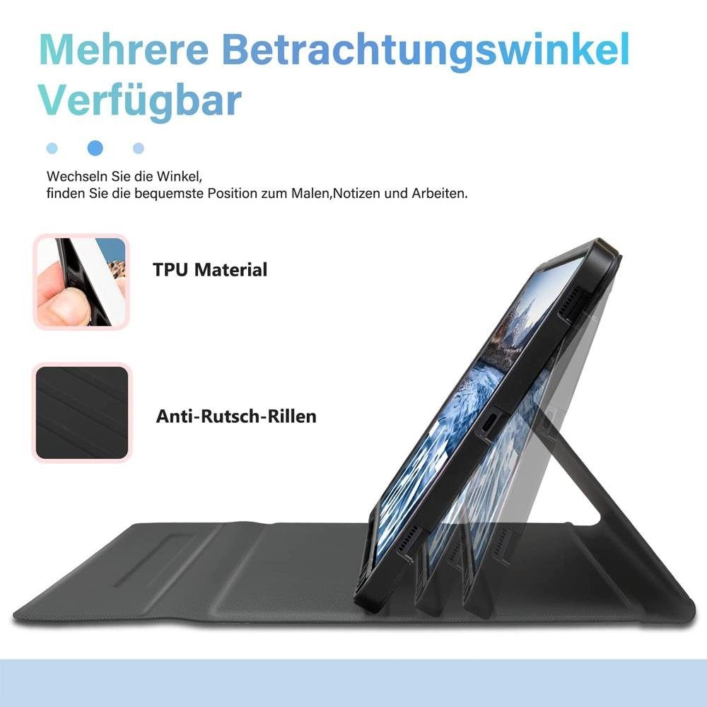 Kabellose mit Touchpad (Beleuchtete mit Tab Schutzhülle Tasche Samsung X700 Bluetooth Tastatur X706 S8 11 Stiftablage Galaxy magnetisch) Tablet-Tastatur ZMC