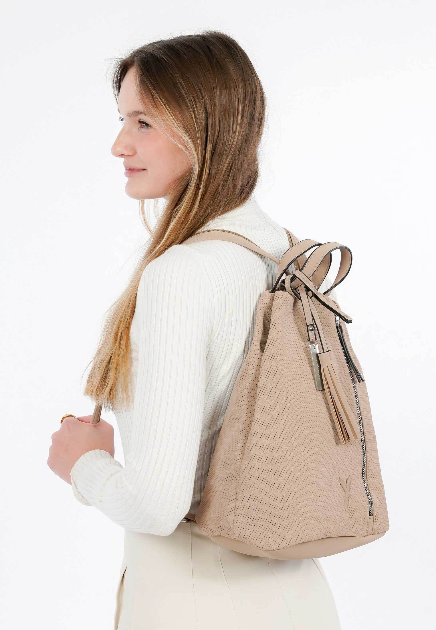SURI FREY Cityrucksack SFY Romy, Logo Anhänger