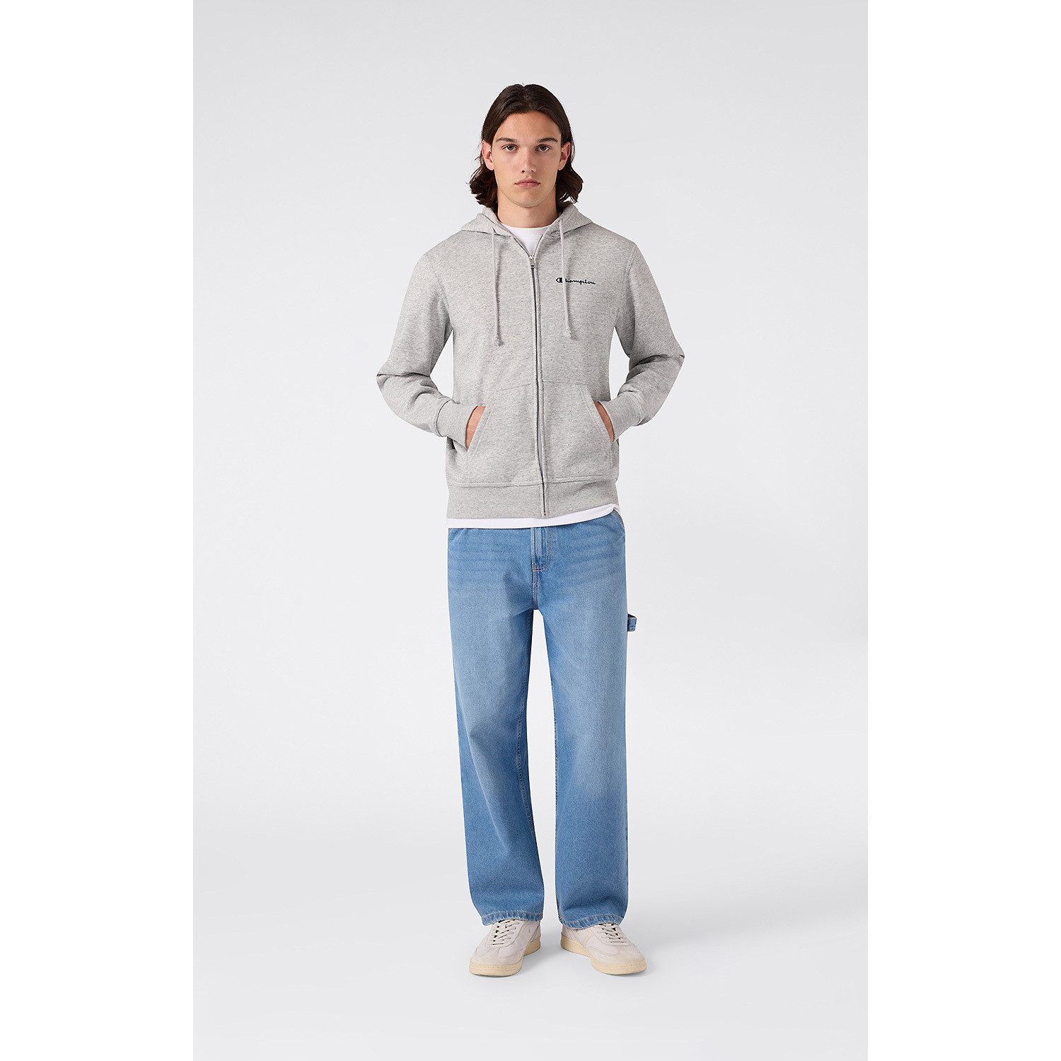 Champion Longsleeve Longsleeve Full Zip Hoodie Sweatshirt