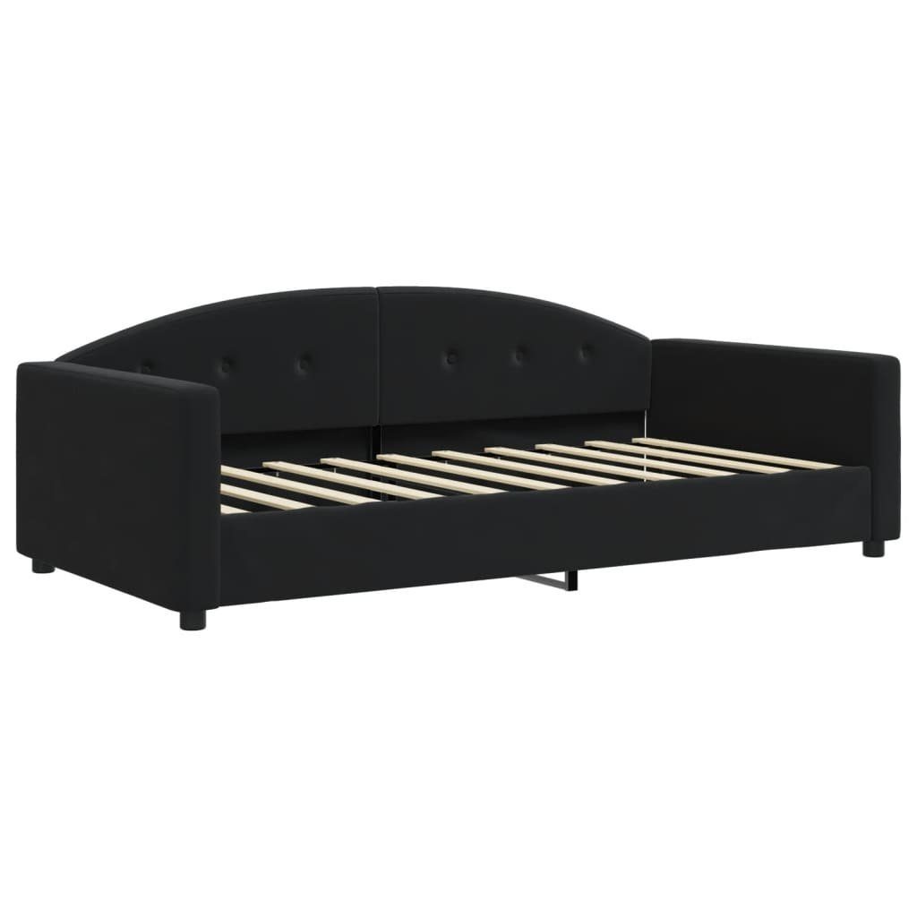 vidaXL Bett Tagesbett mit Matratze Schwarz günstig online kaufen