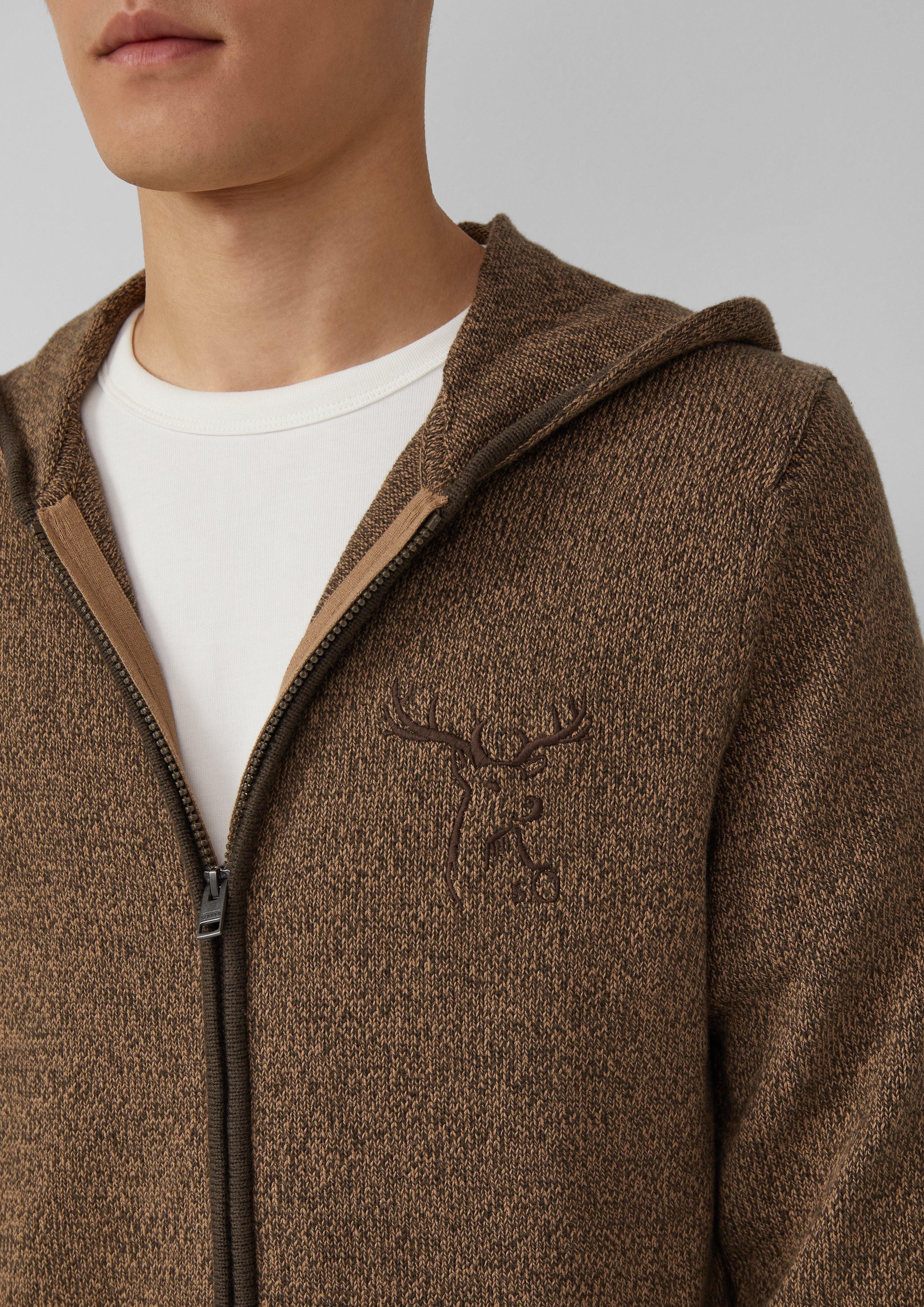 s.Oliver Strickjacke Trachtenstrickjacke aus Baumwolle mit günstig online kaufen