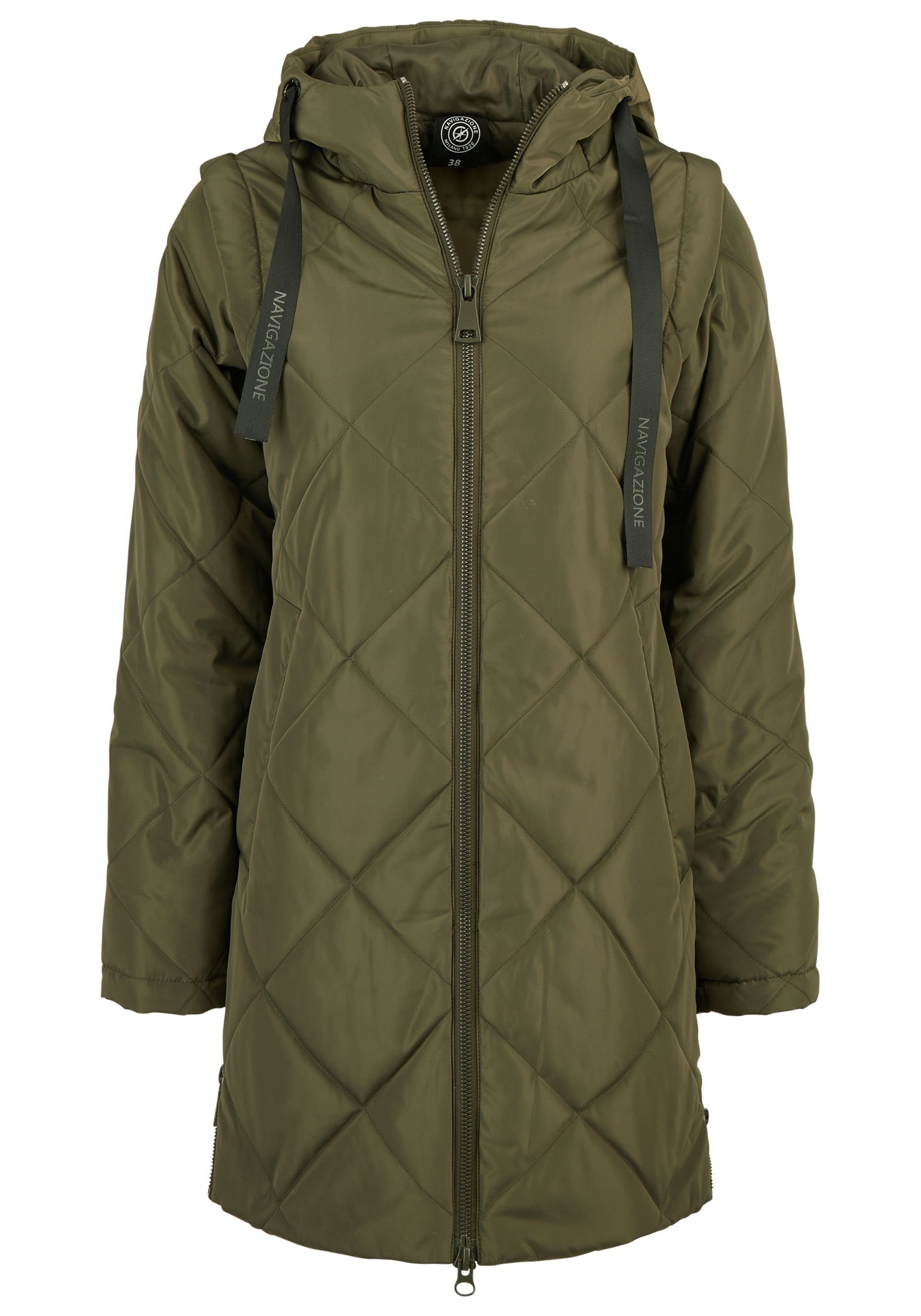 NAVIGAZIONE Wintermantel abnehmbare Ärmel