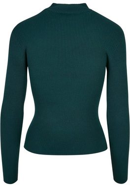 URBAN CLASSICS Kapuzenpullover Damen Ladies Rib Knit Turtelneck Sweater (1-tlg)