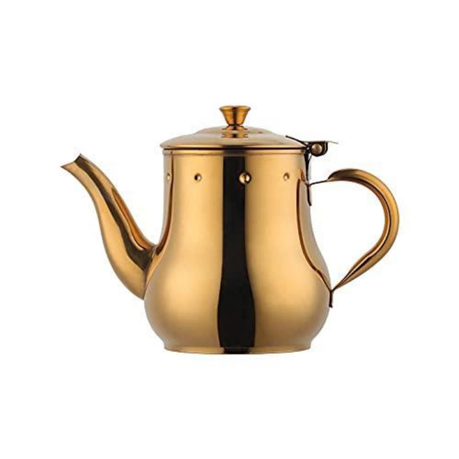 LuxusKollektion Teekanne Teekanne Edelstahl 500ml Gold