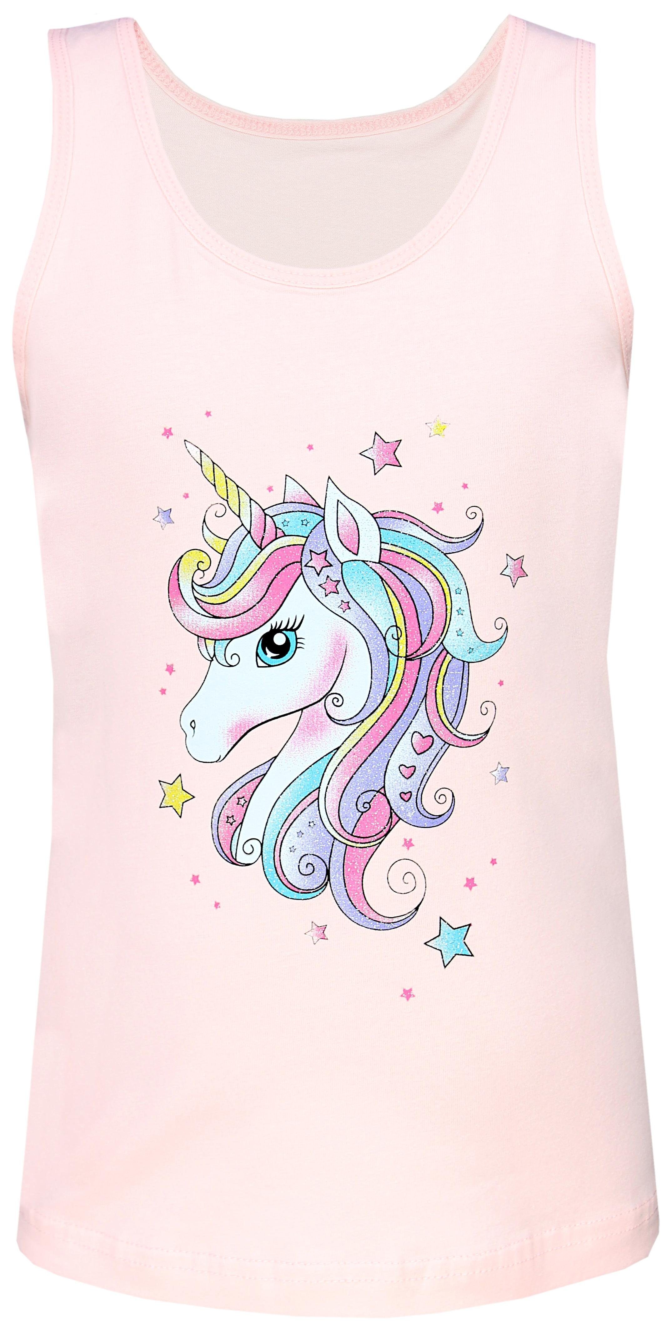TupTam Unterhemd TupTam Mädchen Baumwolle Unterhemd 5er Pack Tank Top Ärmellos Kinder – Bild 5 von 5